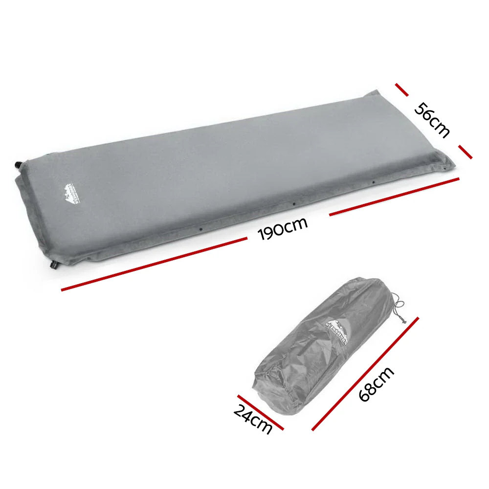 DS NA Weisshorn Single Size Self Inflating Matress - Grey - Image 2