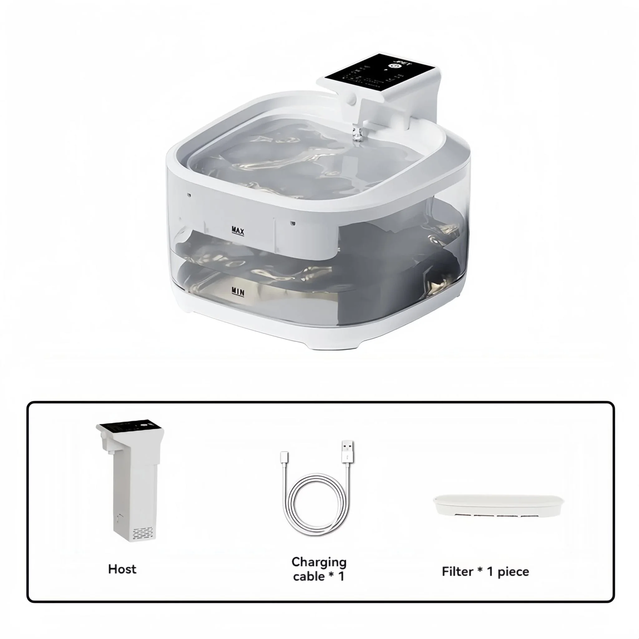 DS NA White 4.5L Rechargeable Pet Water Fountain for Cats & Dogs - Automatic