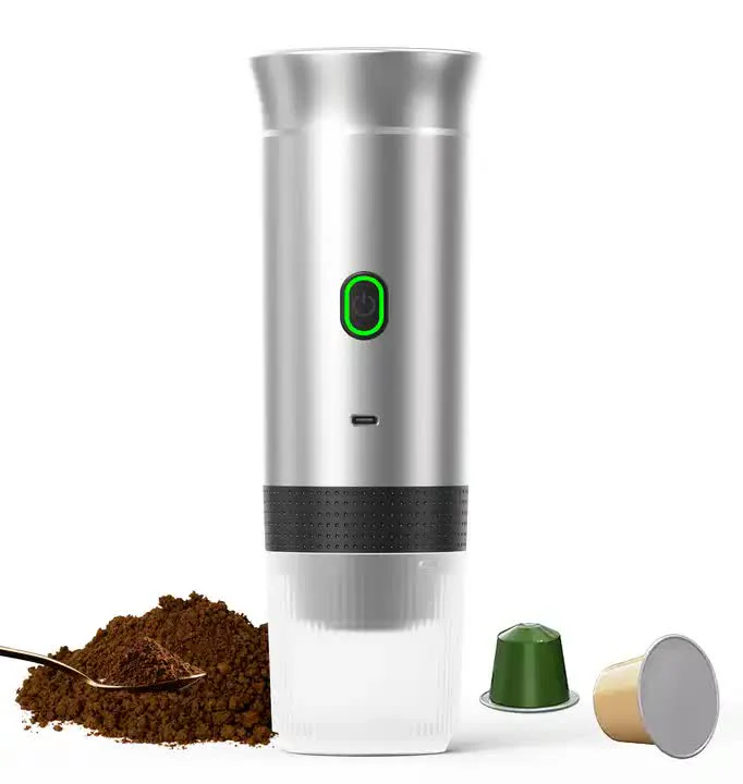 DS NA White Portable Espresso Coffee Machine - Universal 3-in-1 Capsule, Coffee - Image 2