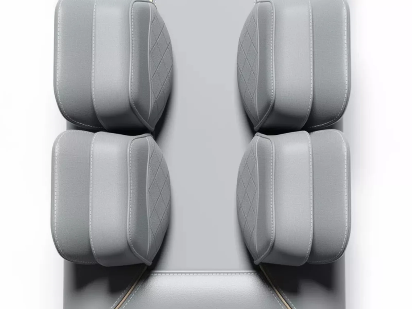 Novello Full Body Massage Mat with Air Press - Light Grey - Image 9
