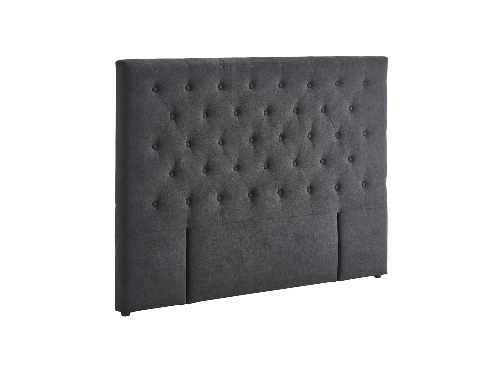 Rakel Linen Headboard Black - Double