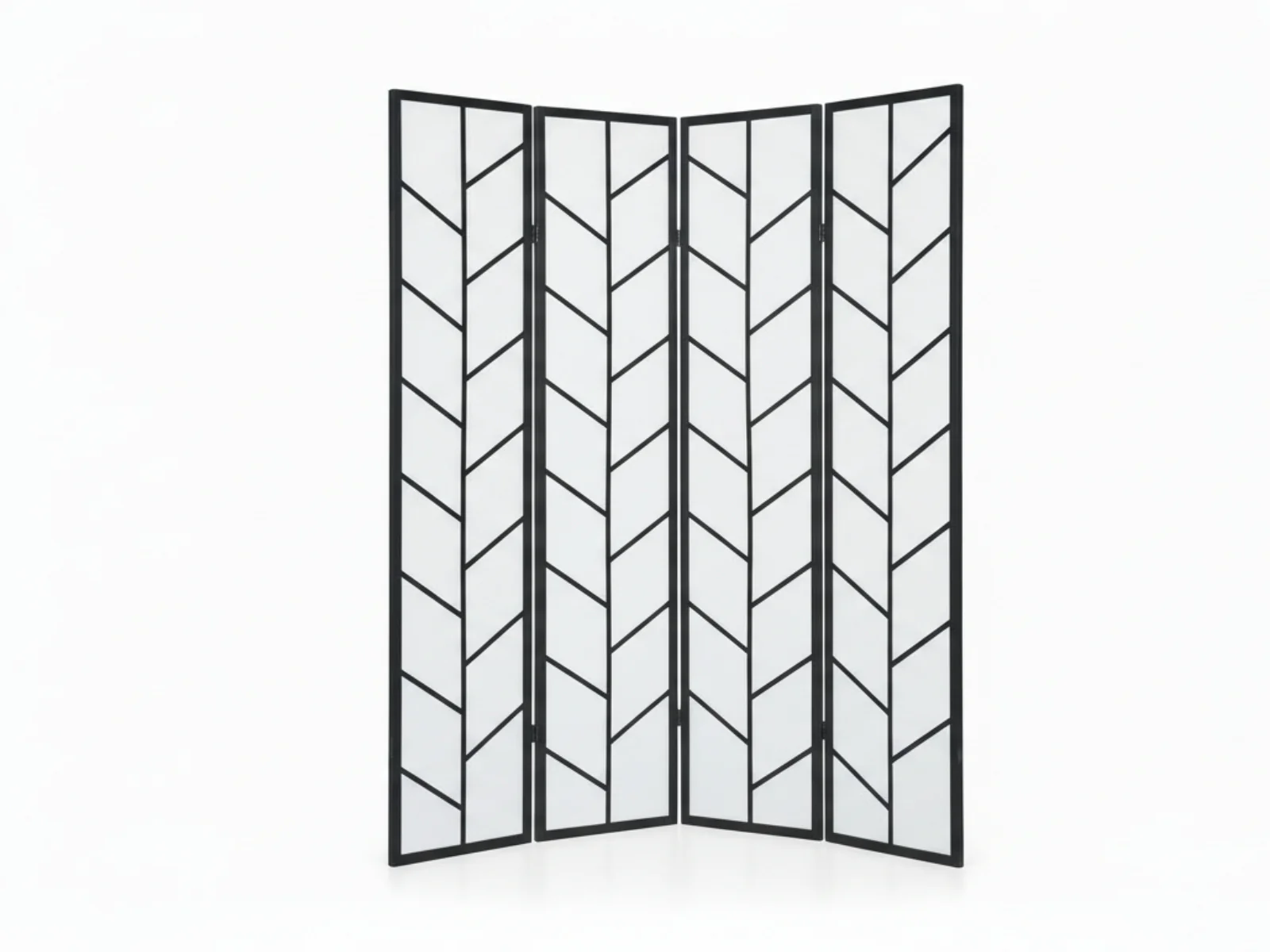 4-Panel Room Divider D P1 - Black - Image 5
