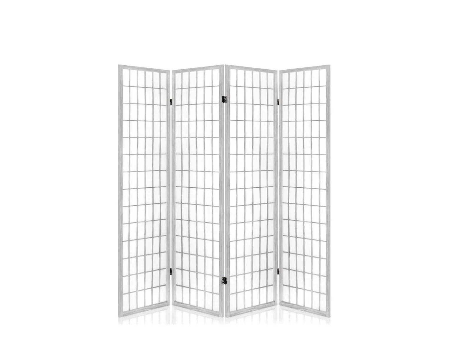 4-Panel Room Divider E P1 - White - Image 7