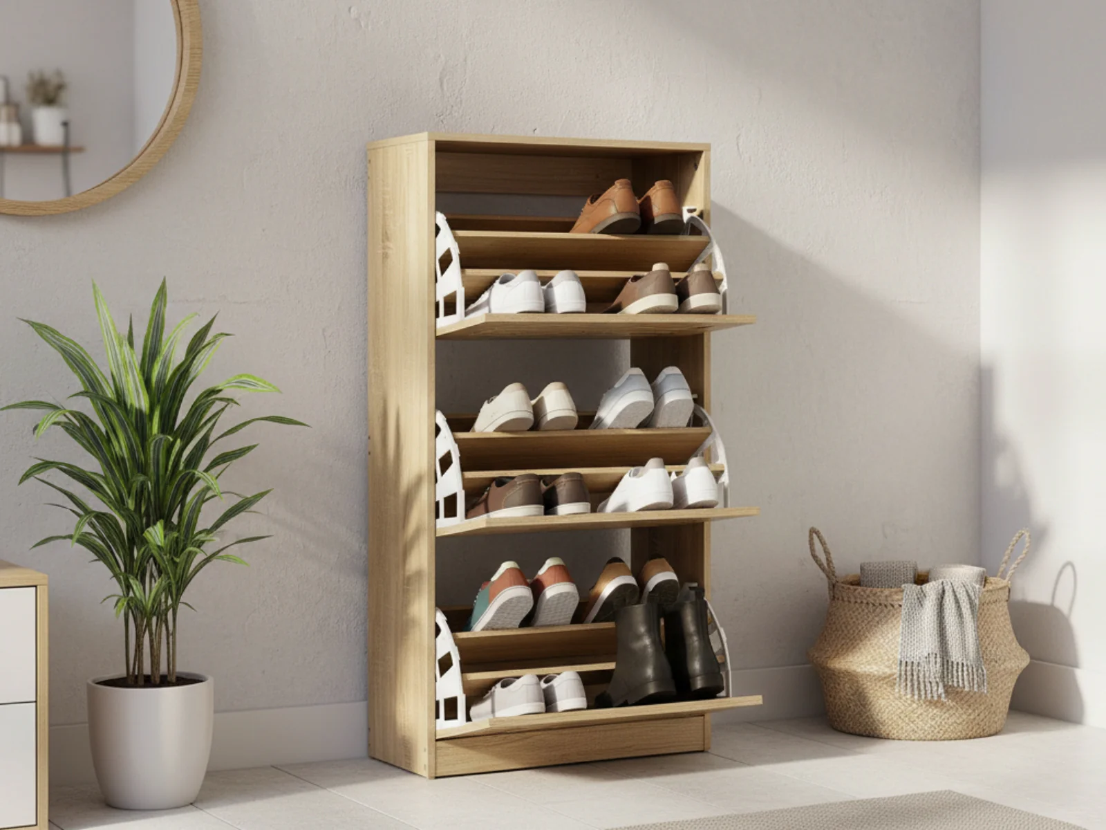 Skog 3-Layer Shoe Cabinet - Image 10