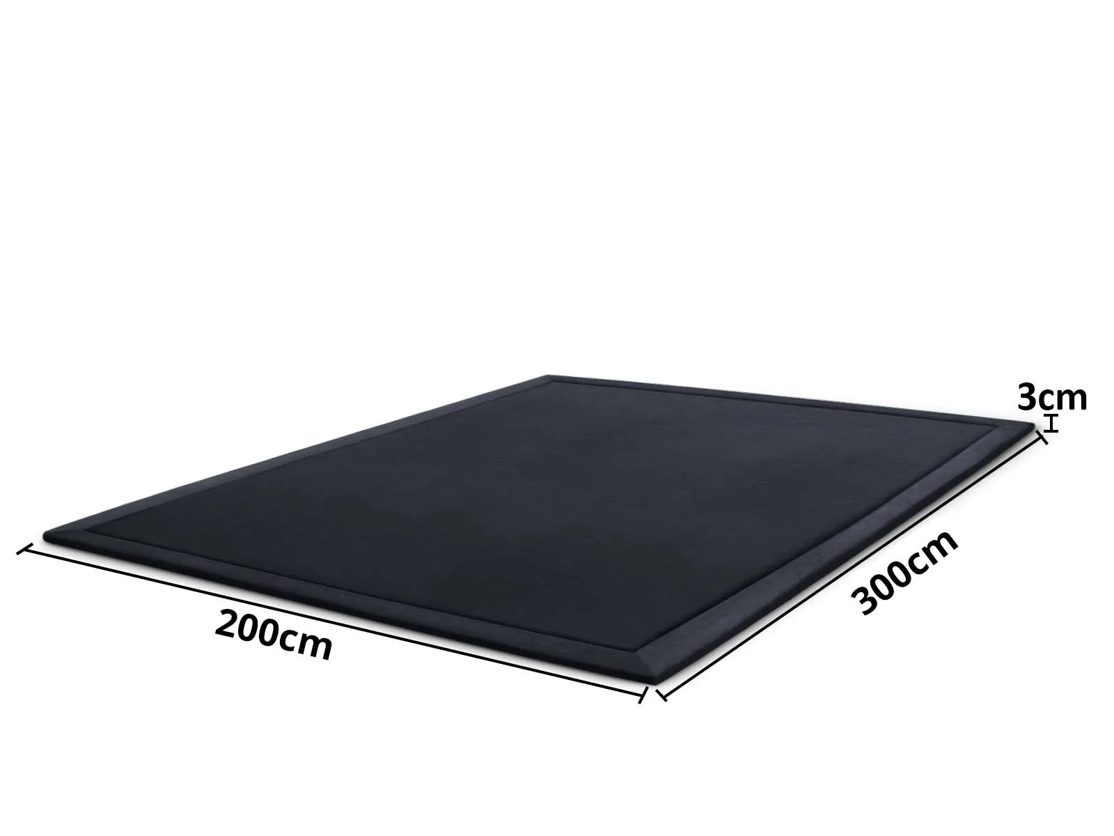 DS Soft Touch Plush Tatami Mat Rug 200x300 Black - Image 8
