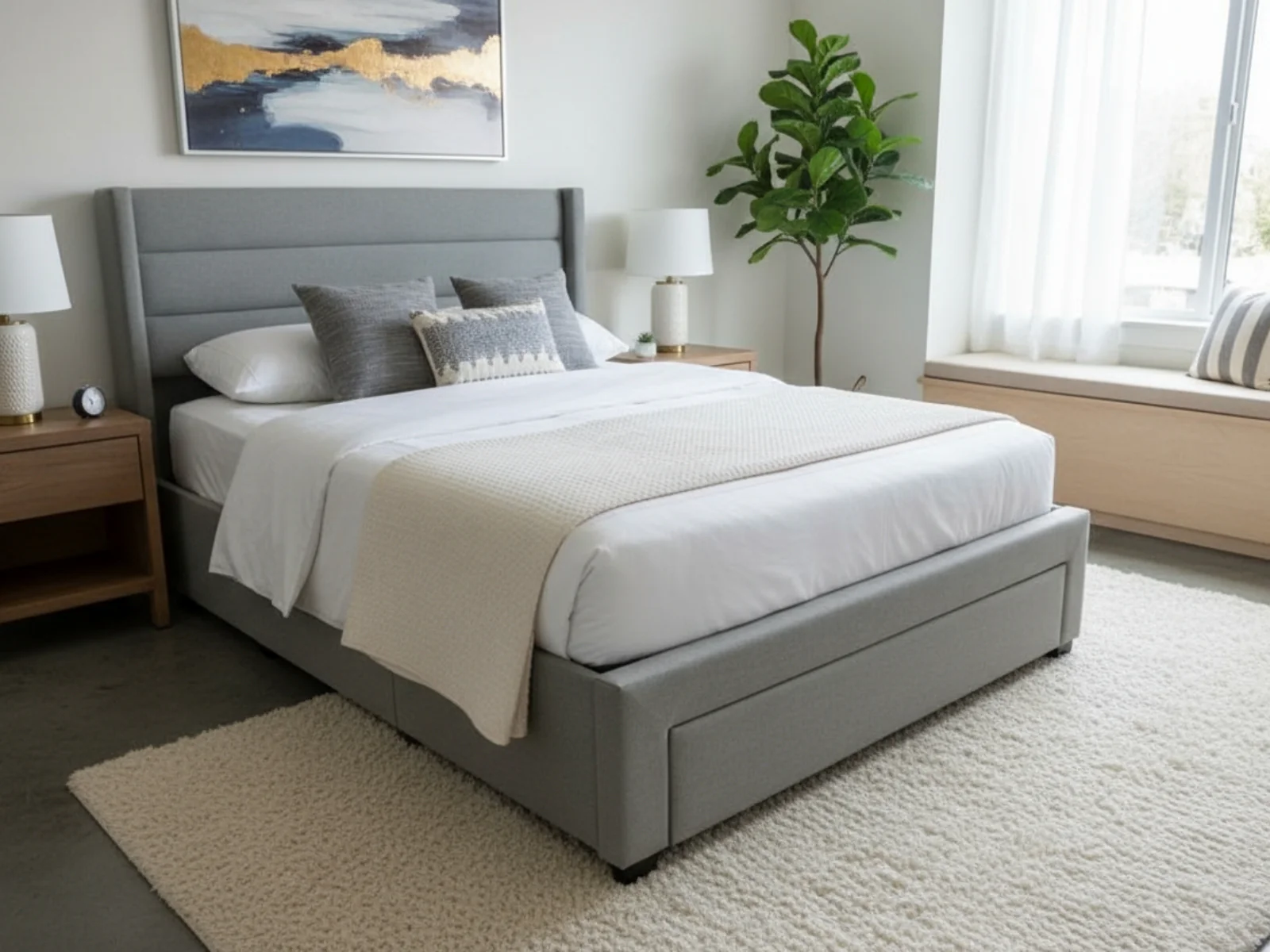 Coronado-A Bed Frame With Drawers - Double - Image 4