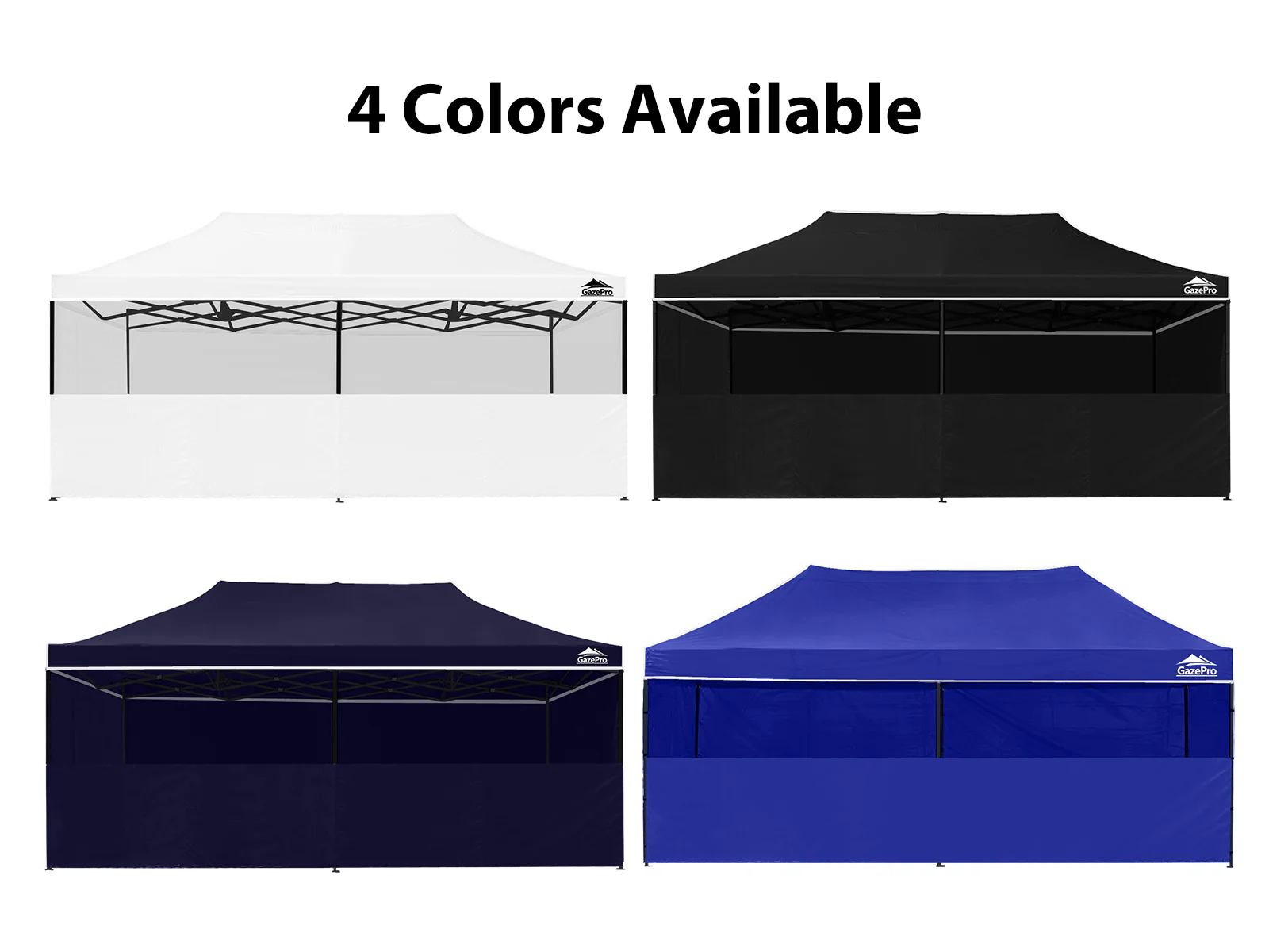 Gazebo with Silver-Coated Roof 3m x 6m - Navy - Image 12