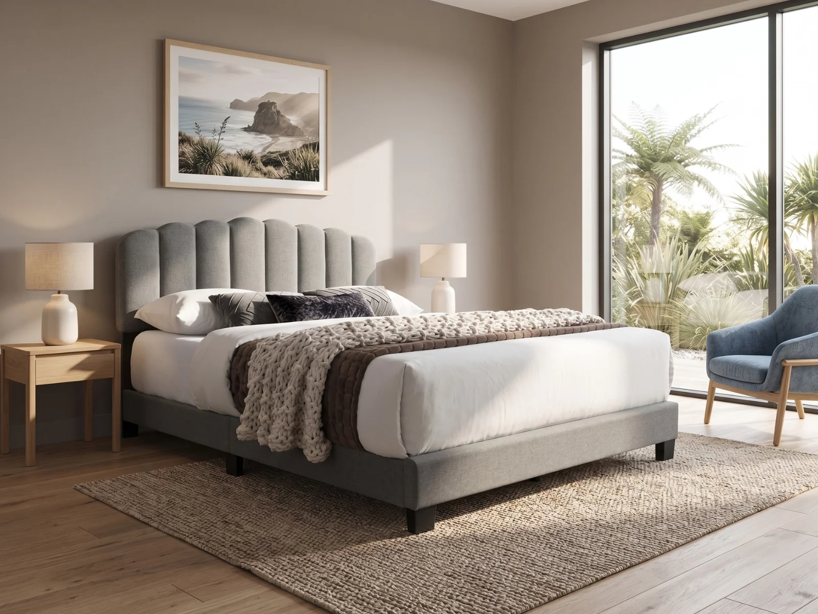 DS Innogen Bed Frame Grey - King - Image 2