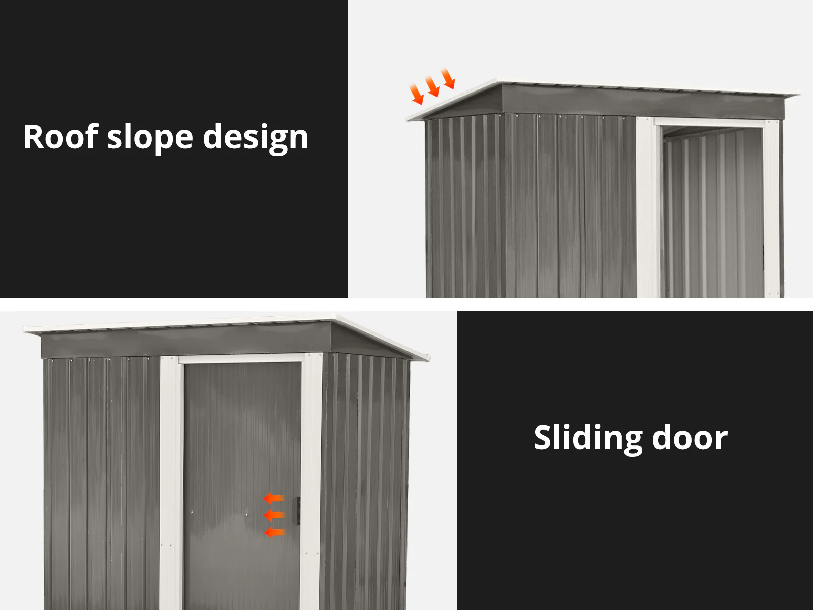 Galvanized Steel Garden Shed 3ft x 5ft - Image 6