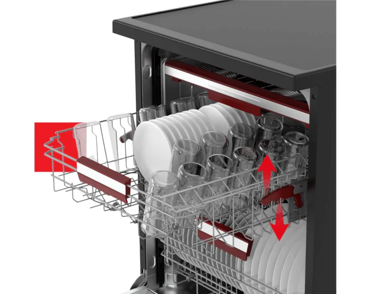 DS Toshiba 15 Place Settings Dishwasher with Auto Open - Image 3
