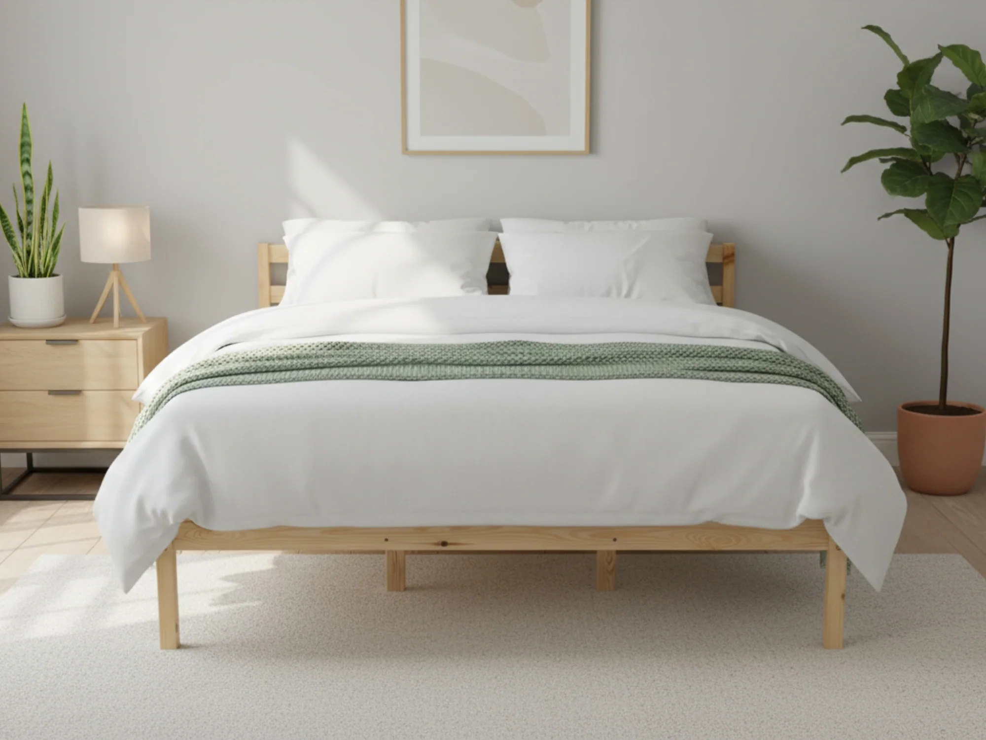 Wayford Bed Frame Natural - Queen - Image 3