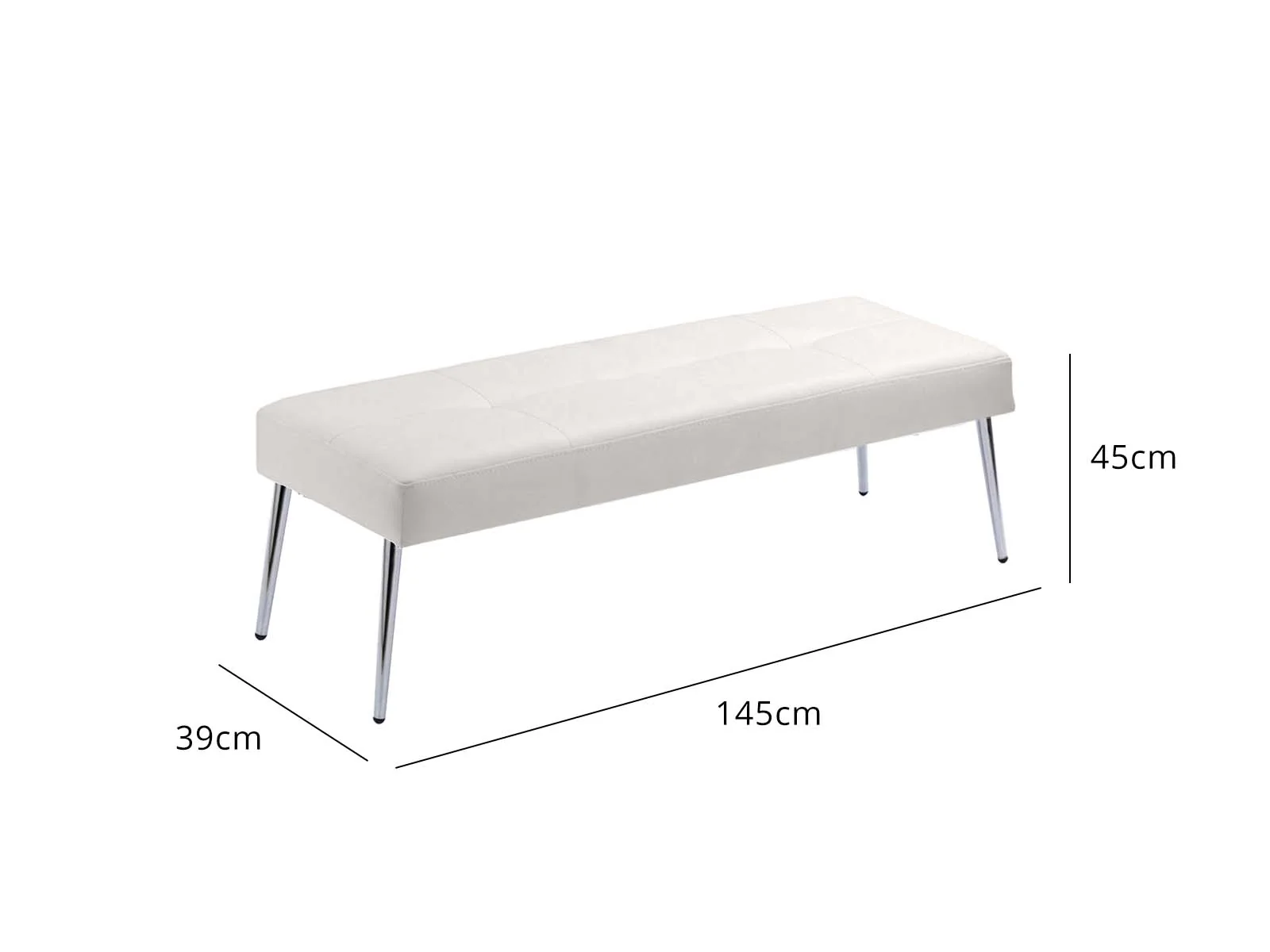 DS Tufted Leather Bench - Beige - Image 4