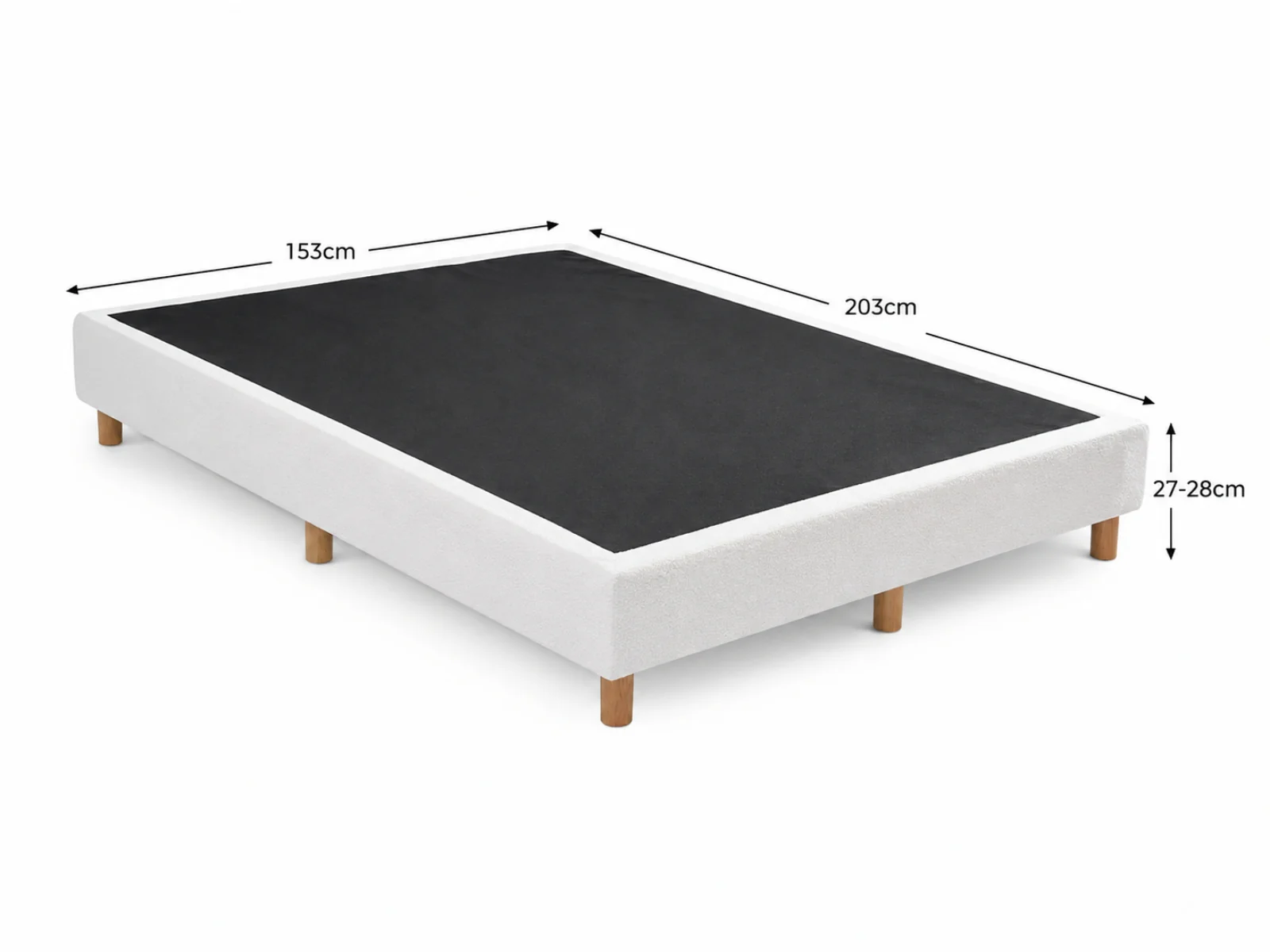 Xclusive Boucle Bed Base - Queen - Image 12