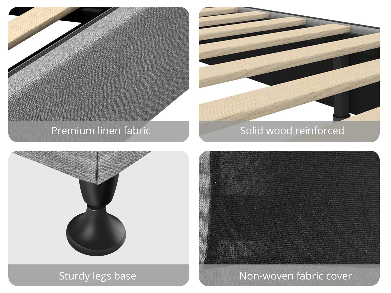 Enkel Bed Base & MEM23 Mattress - Double - Image 4