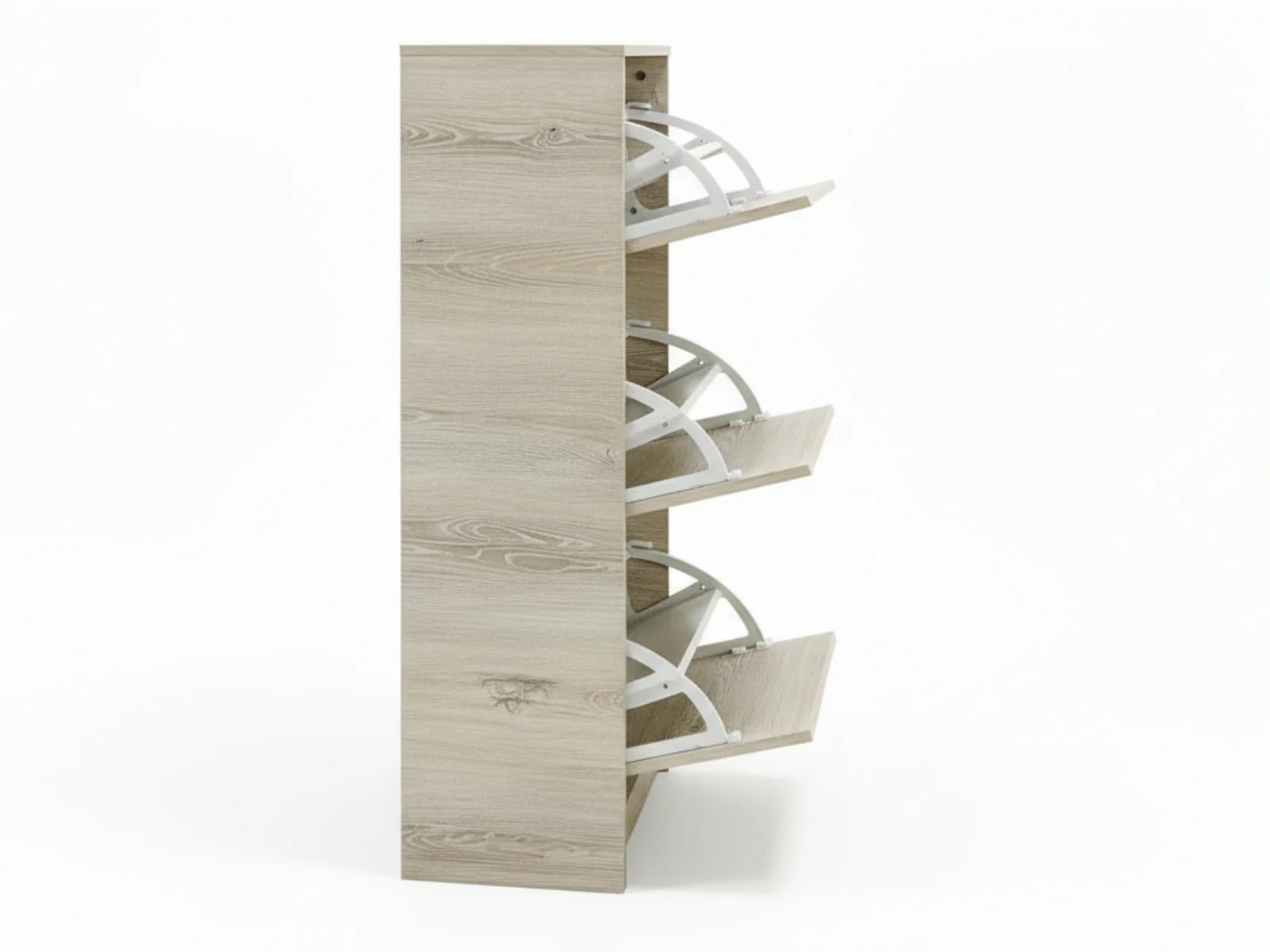 Enkel 3-Drawer Shoe Rack - Oak - Image 7