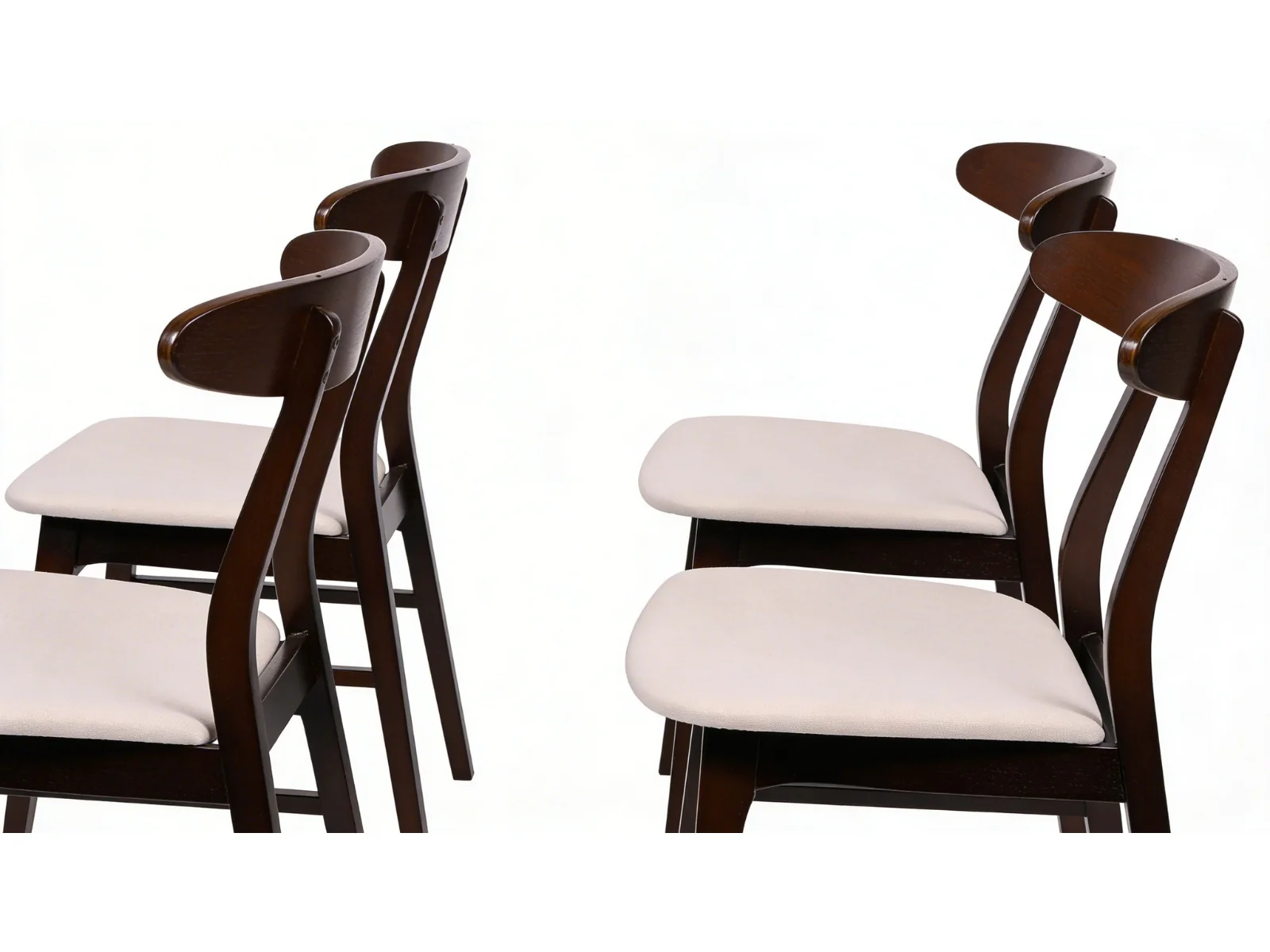 Fiesta Dining Chair Walnut - Set of 4 - Image 5