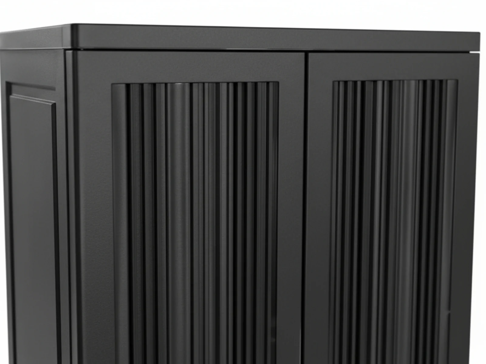Full-Size Outdoor Storage Cabinet - Black - Image 9