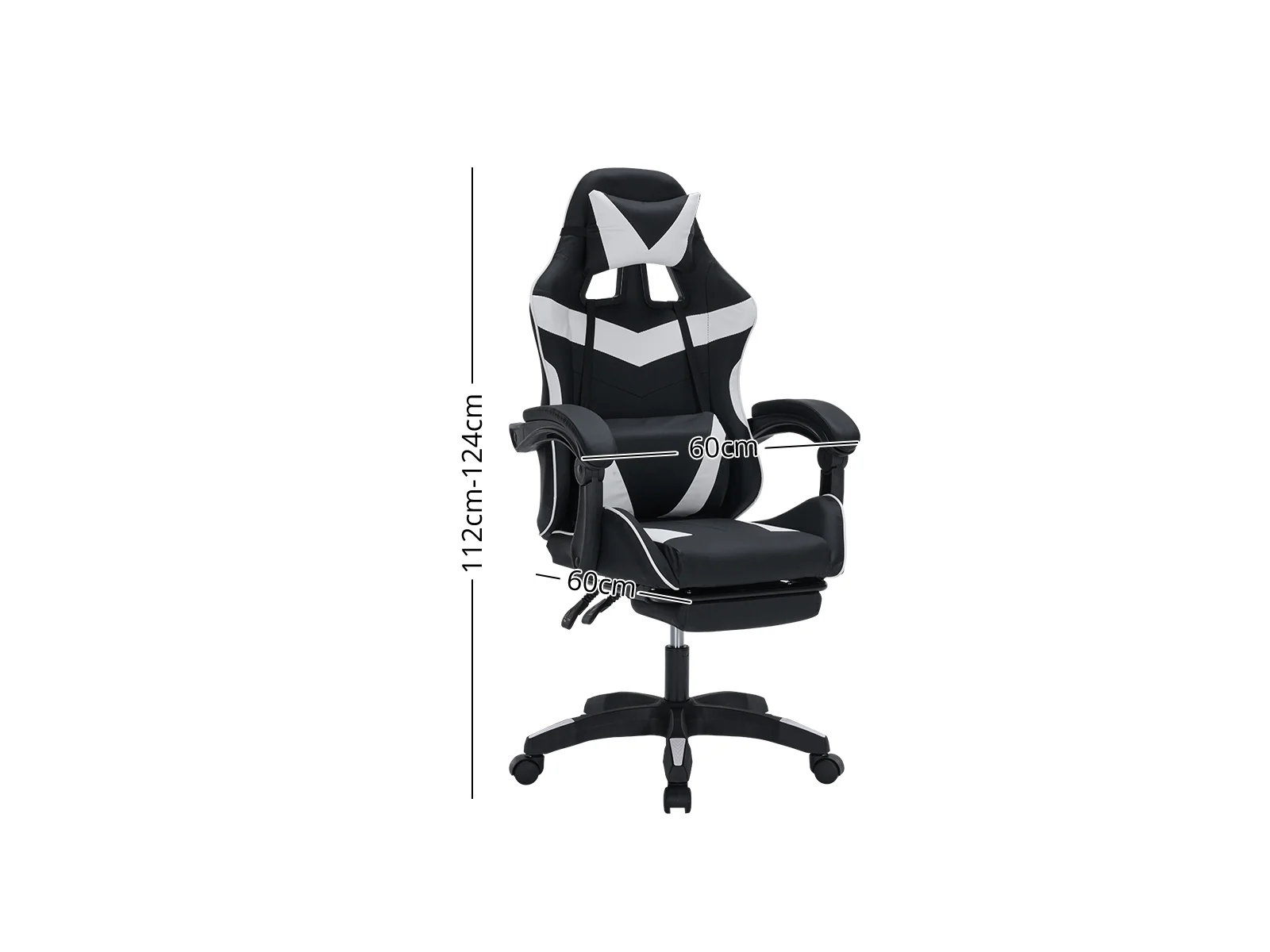 Gaming Table & Faron Gaming Chair PVC White - Image 13
