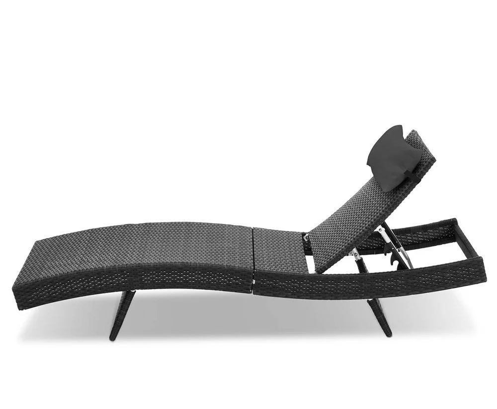 Outdoor Sun Lounger with Aluminium Frame - Set of 2 - Image 6