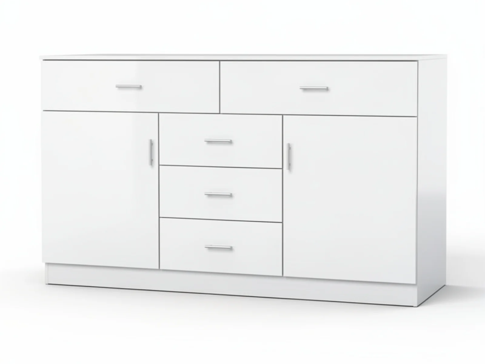 Glansig White Buffet Table - 150 cm - Image 4