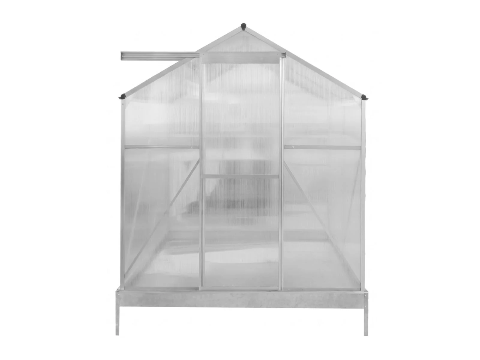 Polycarbonate Greenhouse with Base 4ft x 6ft - Image 4