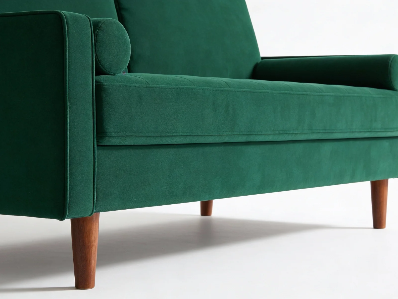 Gyllene 3-Seater Velvet Sofa - Green - Image 9