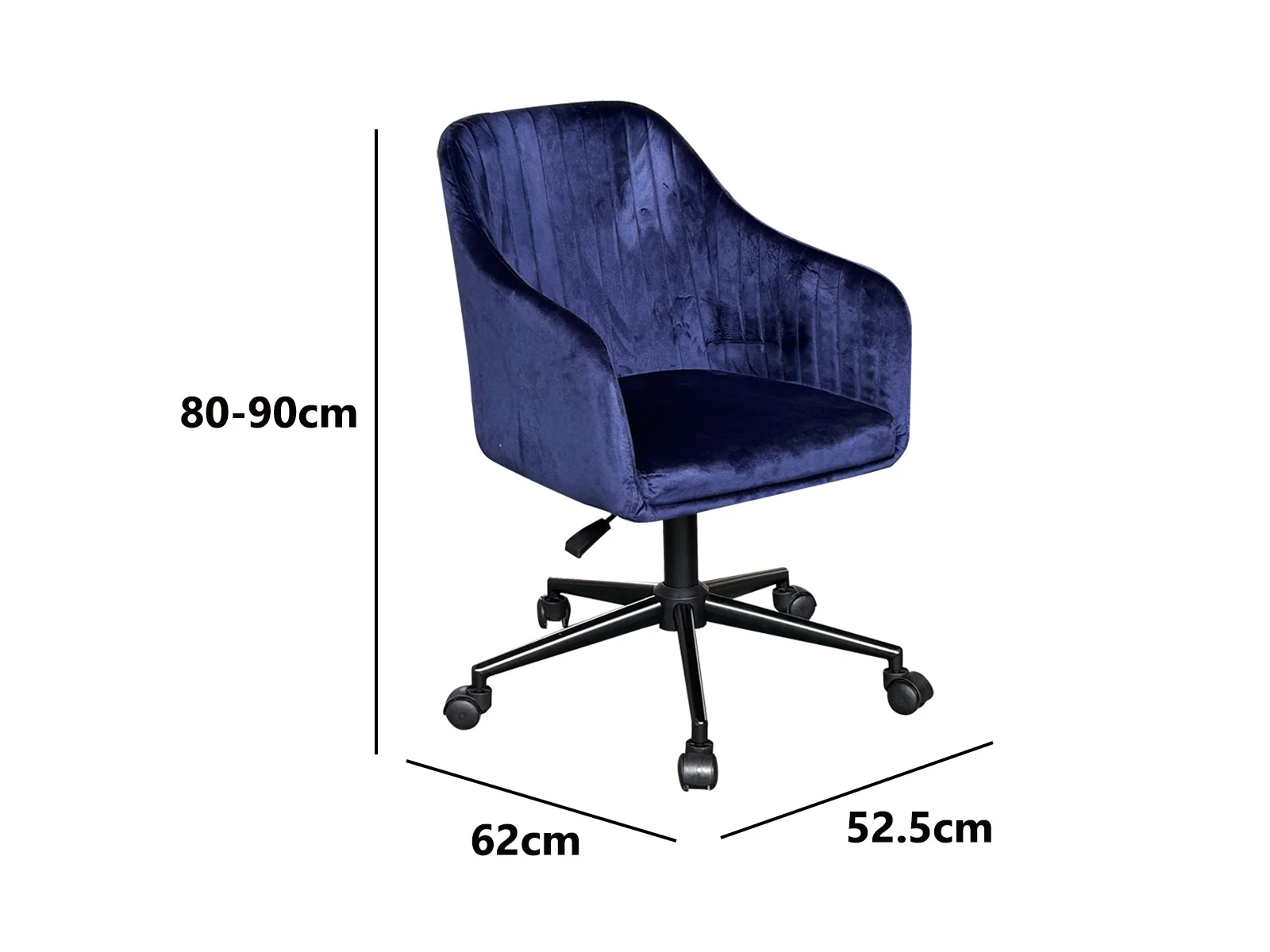 Height Adjustable Desk Set LK walnut Black & Lilac Office Chair Velvet Blue - Image 14