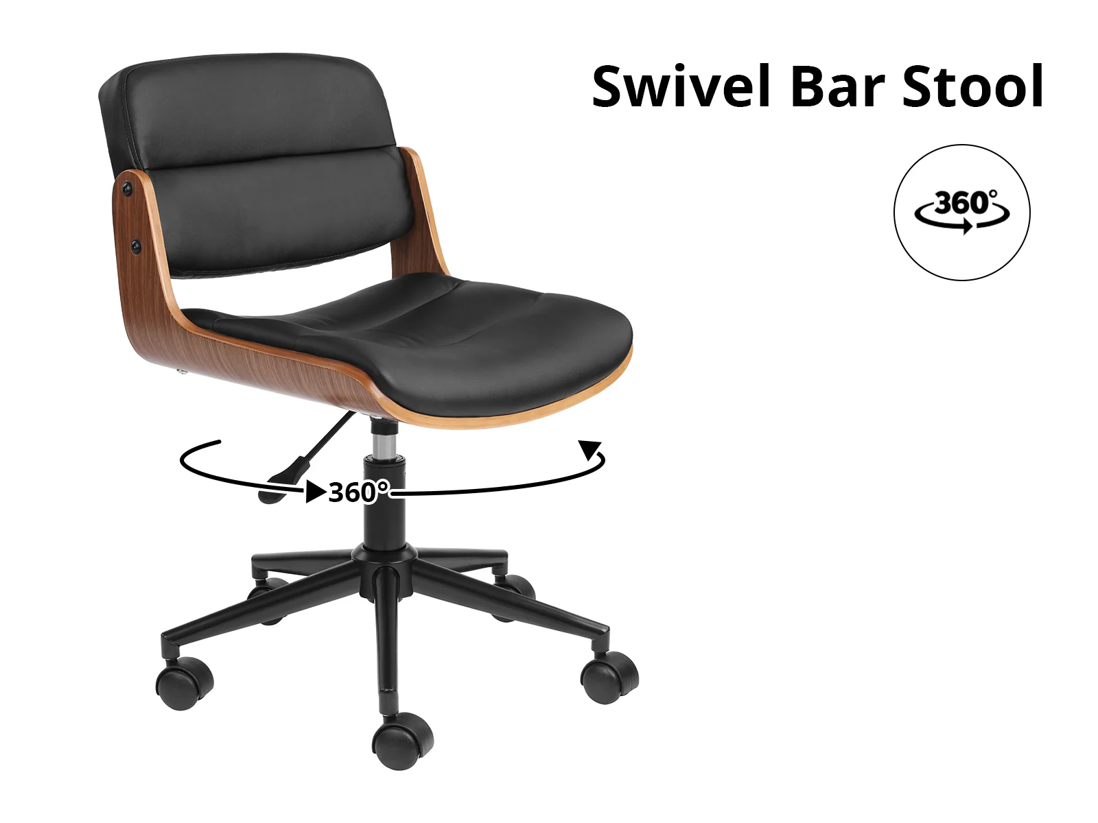 Height Adjustable Desk Set LK walnut Black & Rocket Wooden Executive Office Chair - Image 21