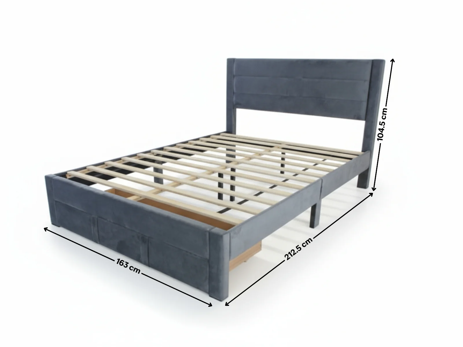 Heloise Bed Frame With Drawer & L30 Mattress - Queen - Image 6