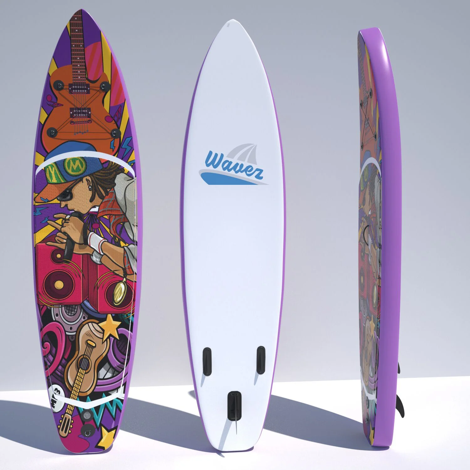 10 ft Single Layer Inflatable SUP - Art Cartoon - Image 4