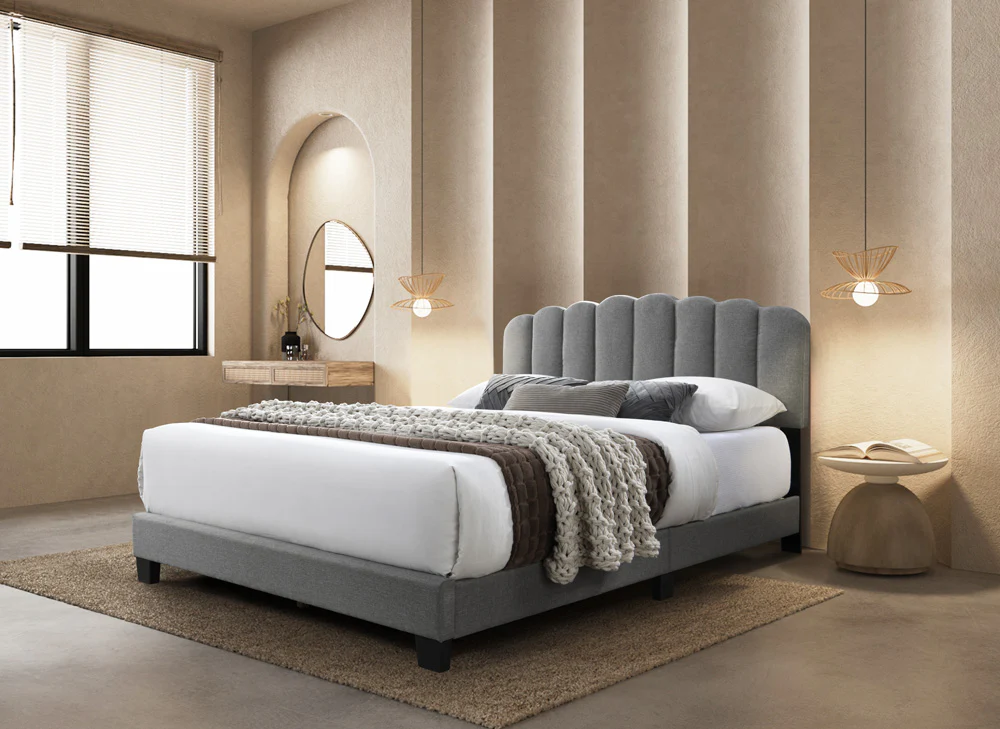 DS Innogen Bed Frame Grey - Double - Image 3