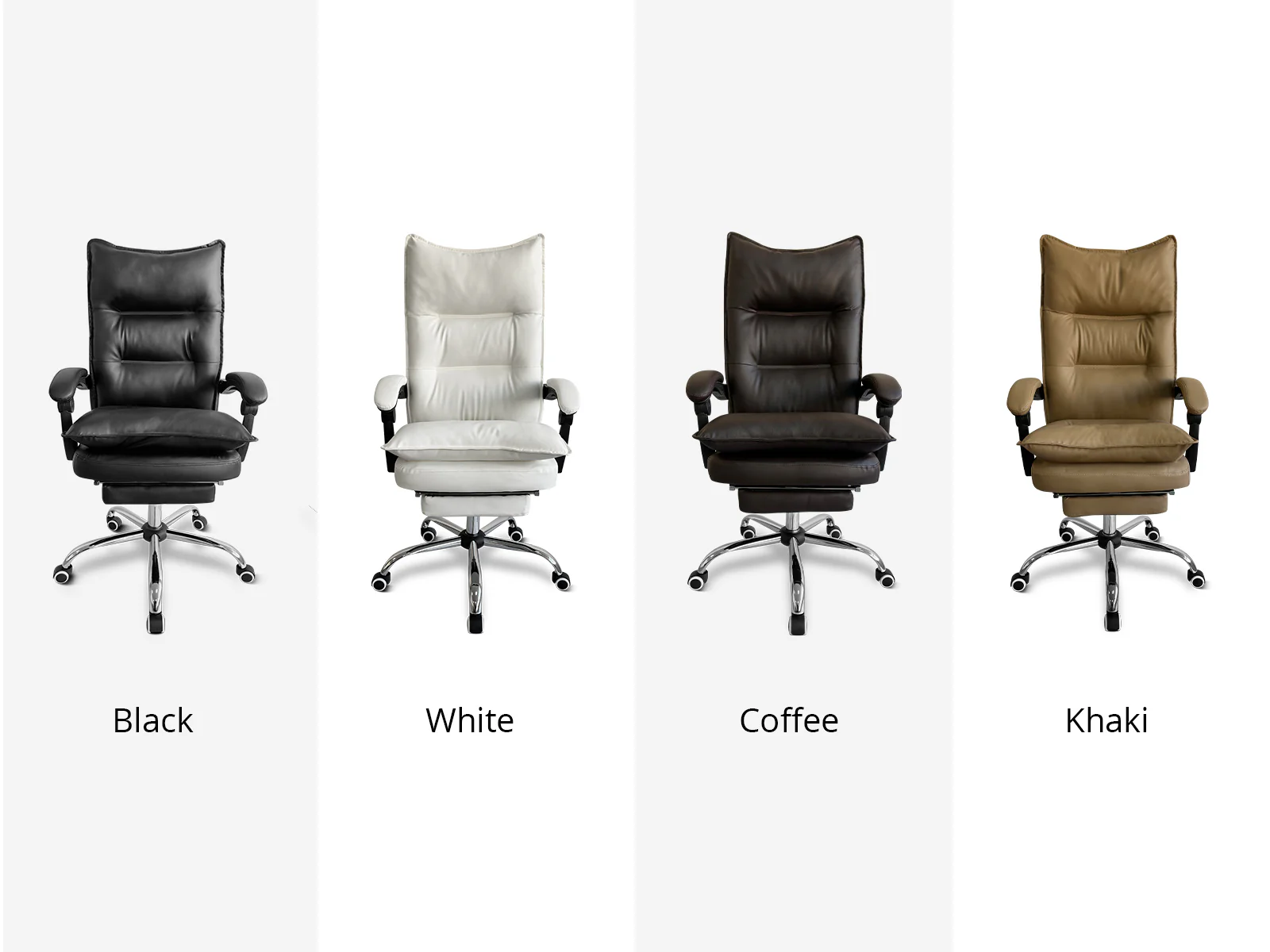 Korr Corner Office Desk & New Markus Office Chair with Footrest PU Khaki - Image 10