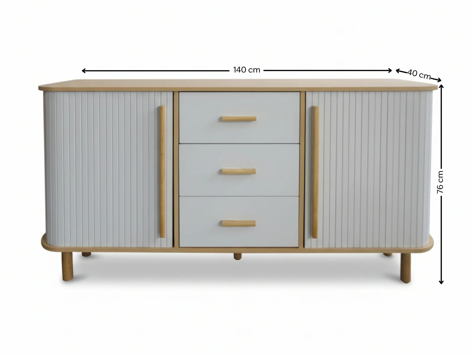 Marama Tambour Buffet Table - 140 cm - Image 11