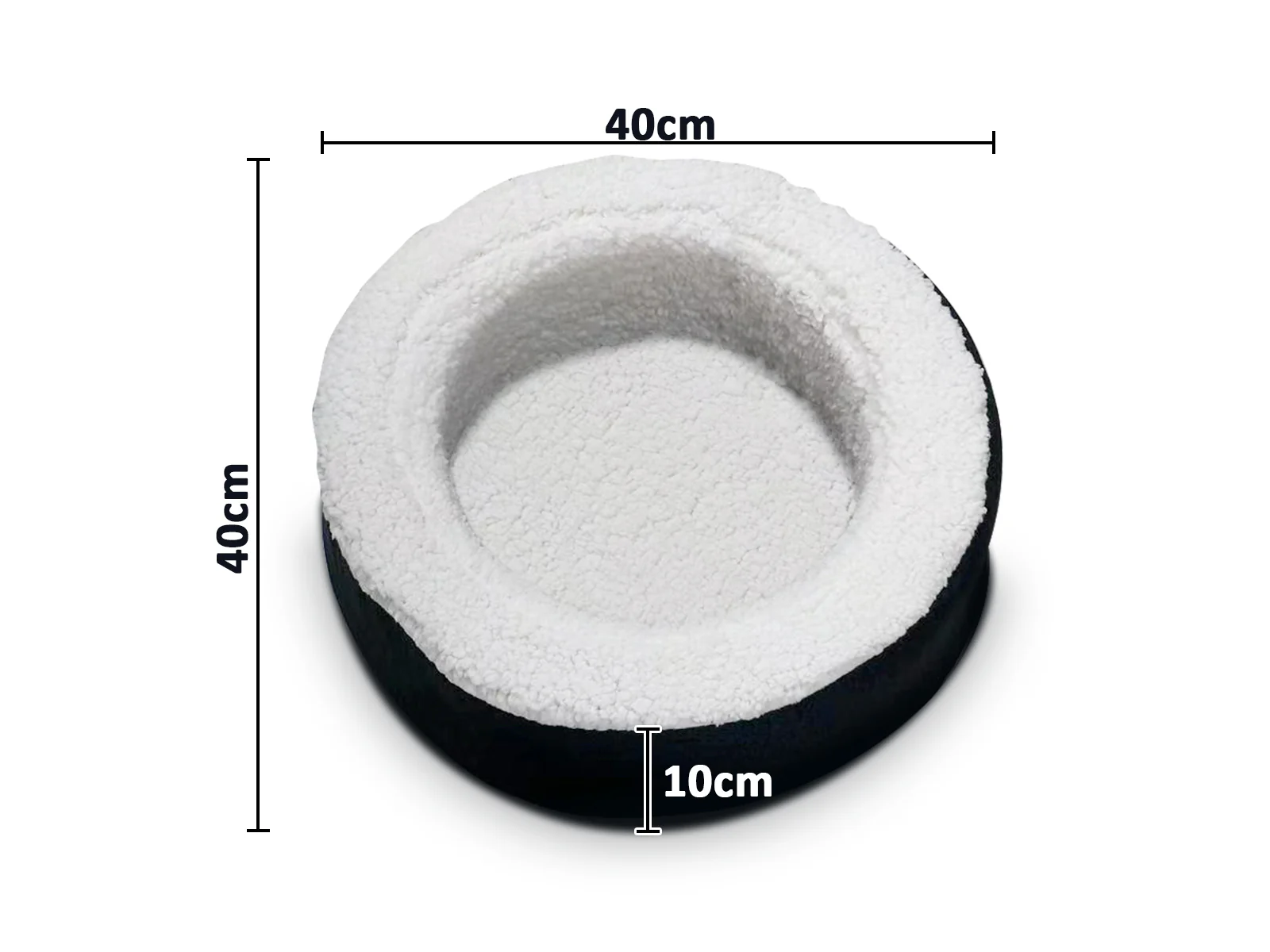 Memory Foam Round Pet Bed - Small - Image 8