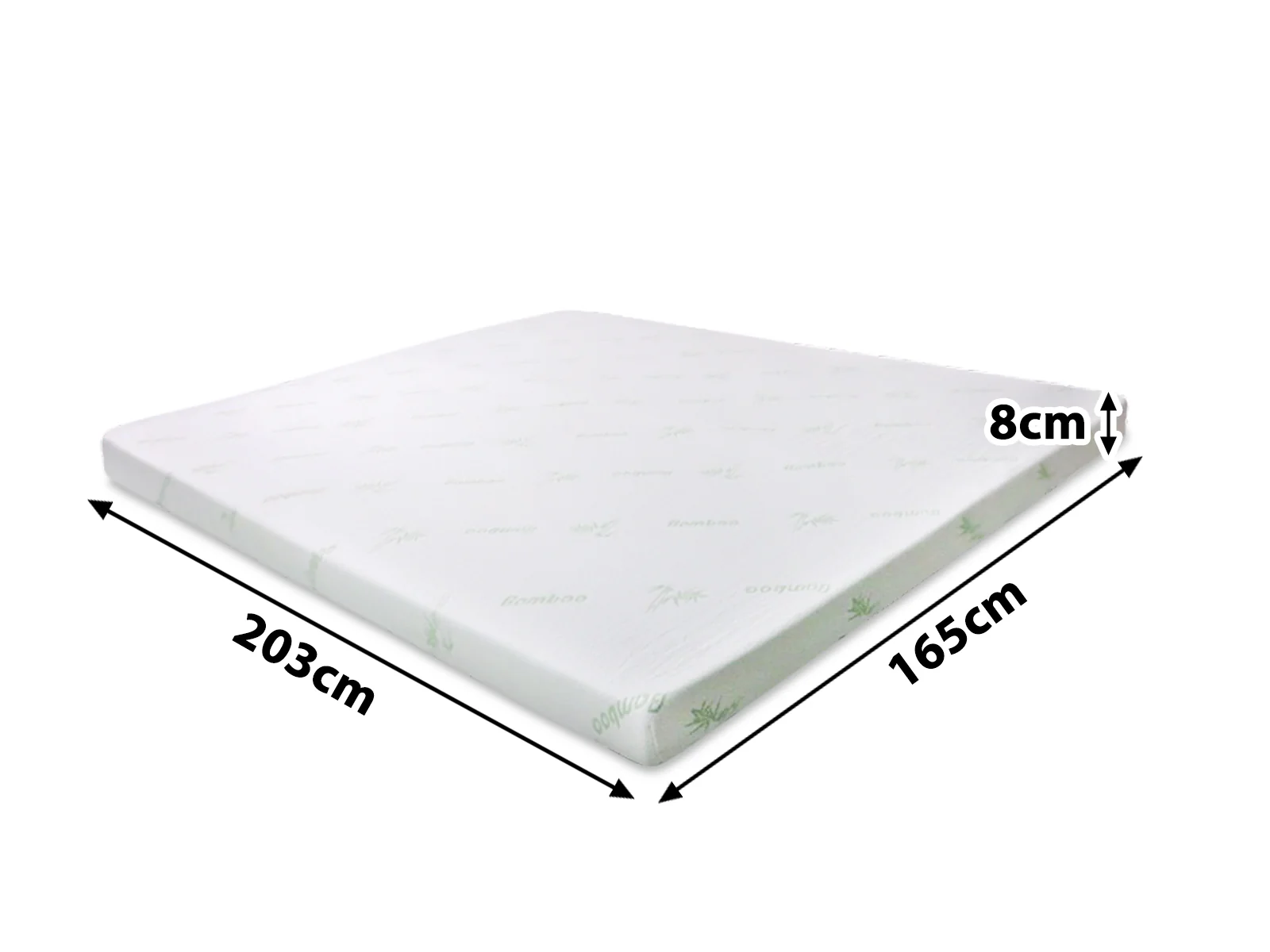 Memory Foam Mattress Topper 8 cm Blue – King - Image 3