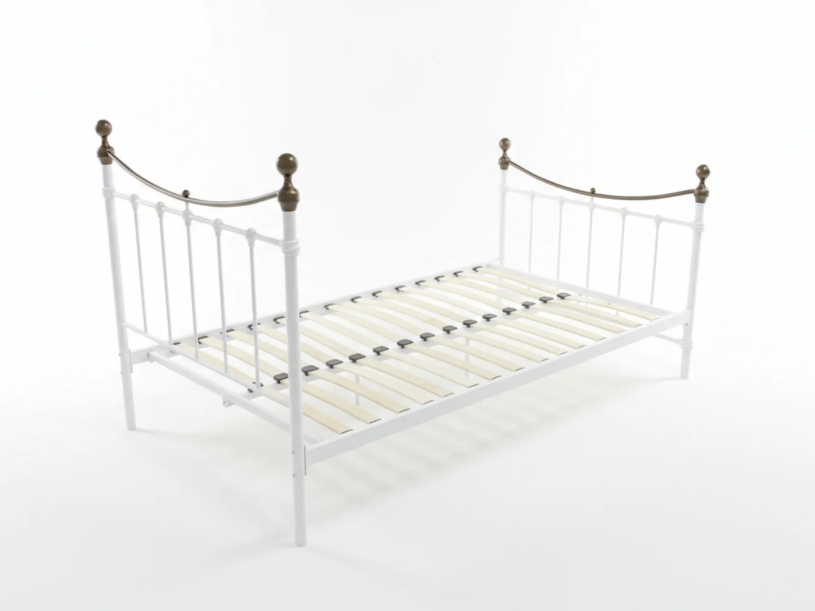 Victorian High Metal Bed Frame – King Single - Image 7
