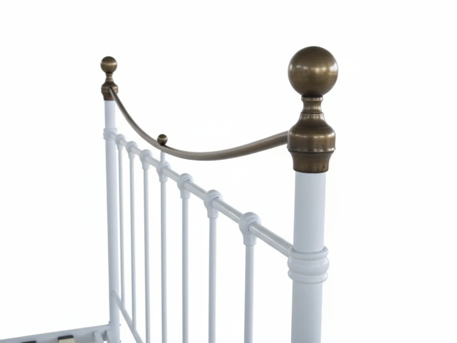 Victorian High Metal Bed Frame – Queen - Image 11