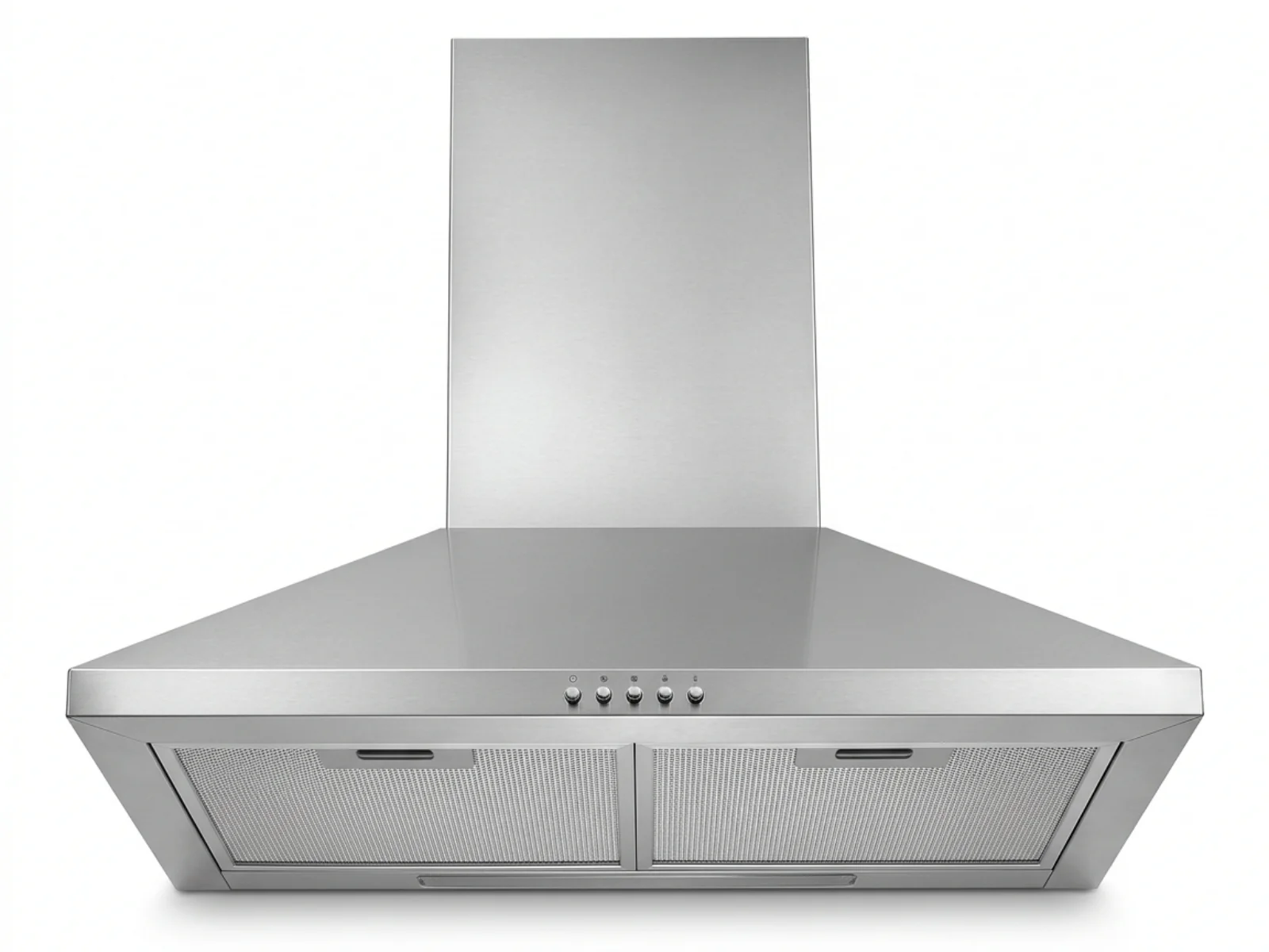 Midea 60 cm Canopy Rangehood Silver (No Duct)