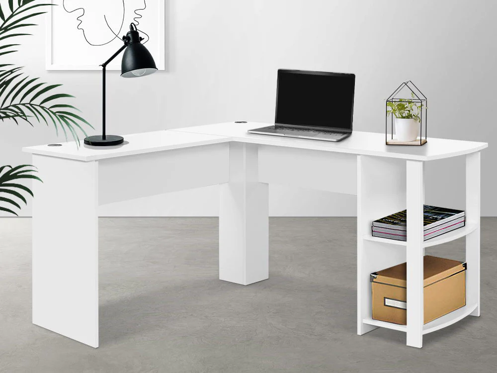 Korr L-shaped Office Desk - White - Image 2