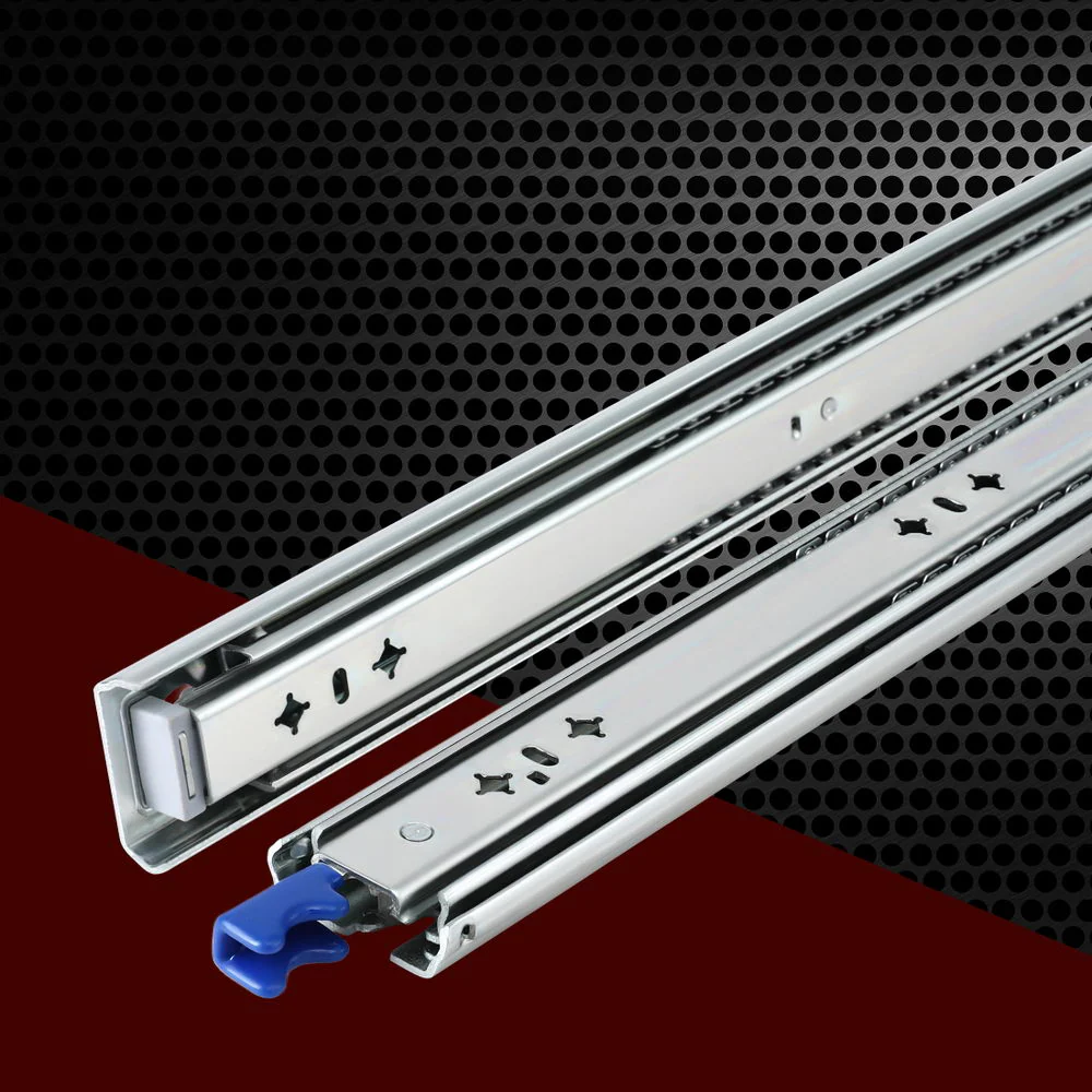Giantz 2x Drawer Slides Heavy Duty Full Extension Locking 500-1000mm - Image 6