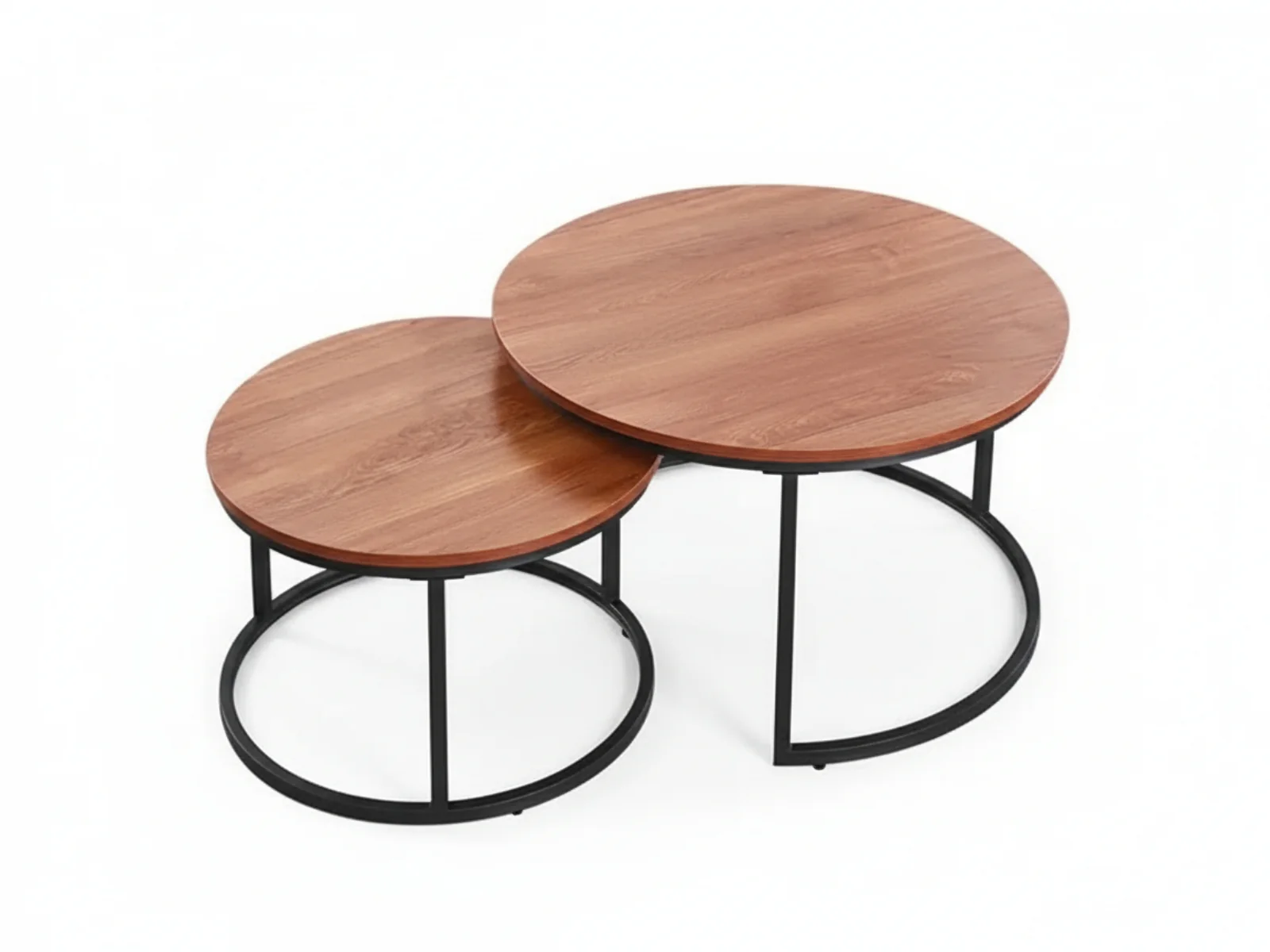 Nesting Coffee Table Set - Walnut - Image 4