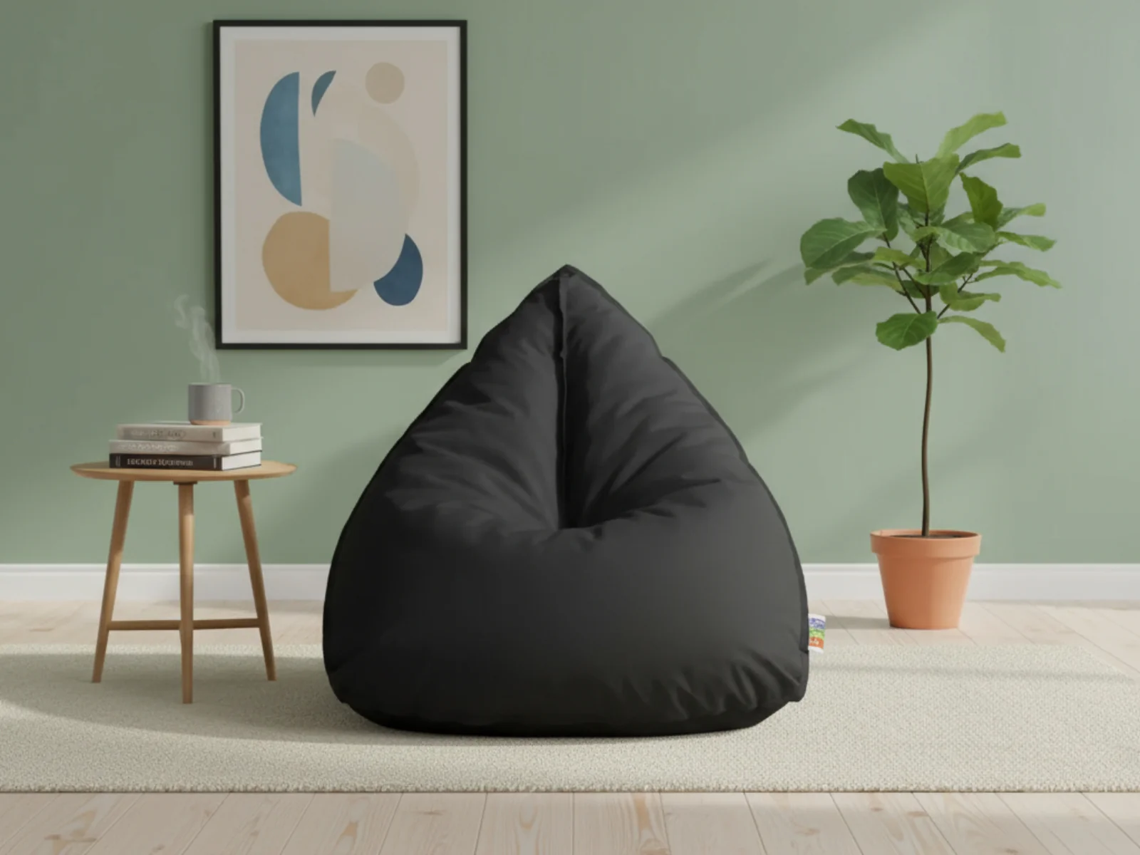 Outdoor Triangle Foam Bag Chair - Black - Image 11