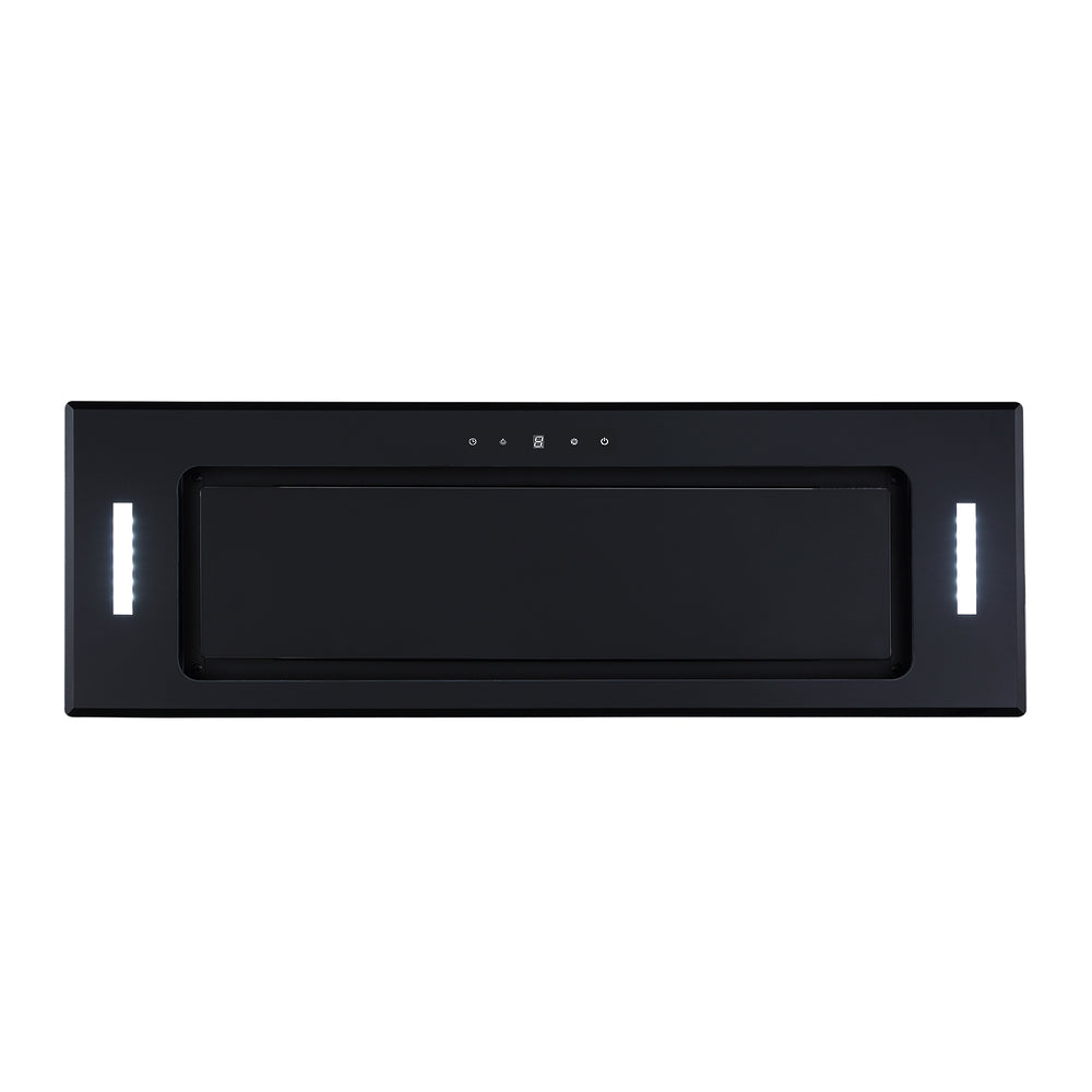 Parmco TURBO PAK PLUS 900MM BLACK GLASS 1000M3H