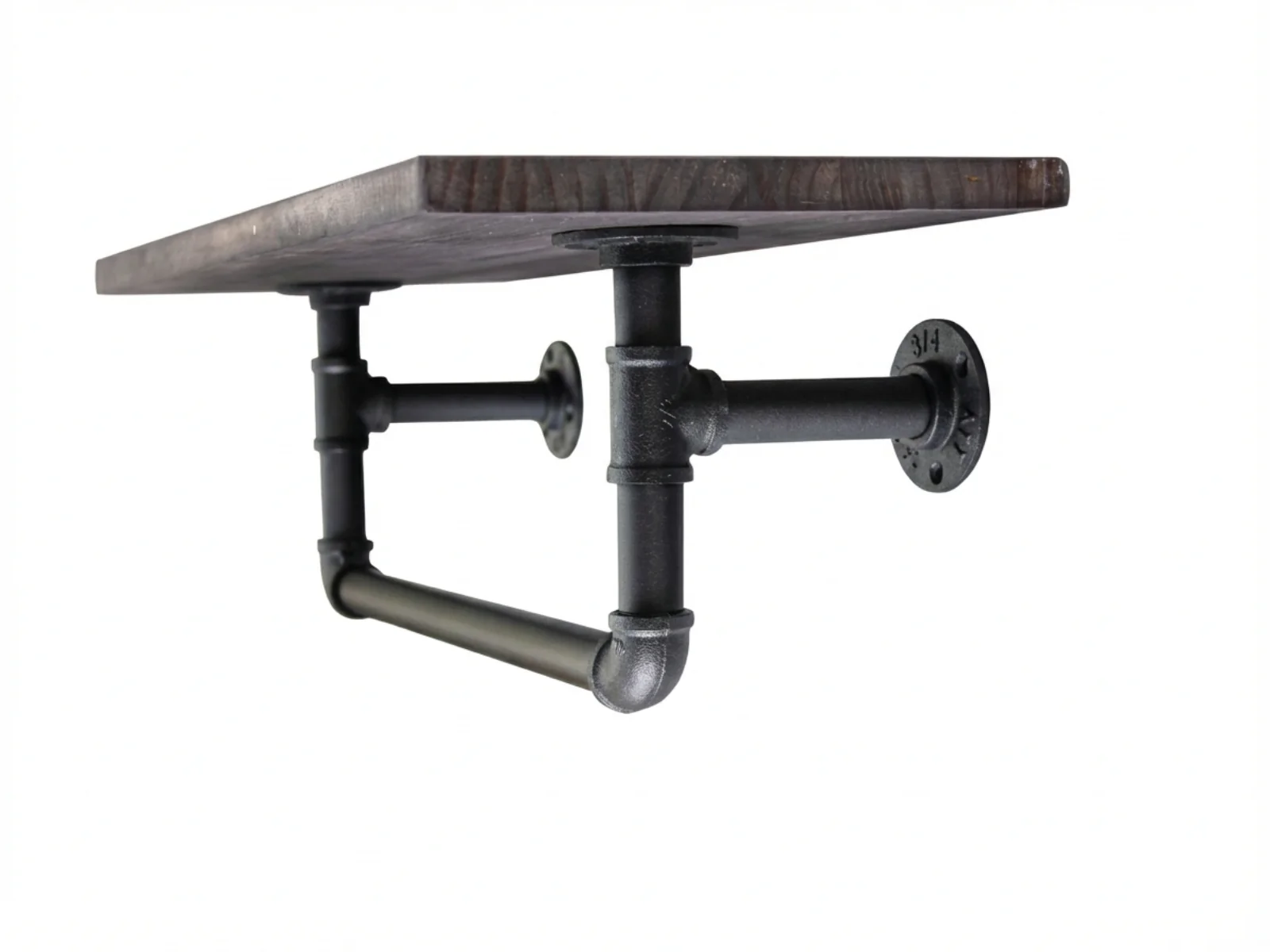 Pipe Shelf with Towel Rack - Image 4