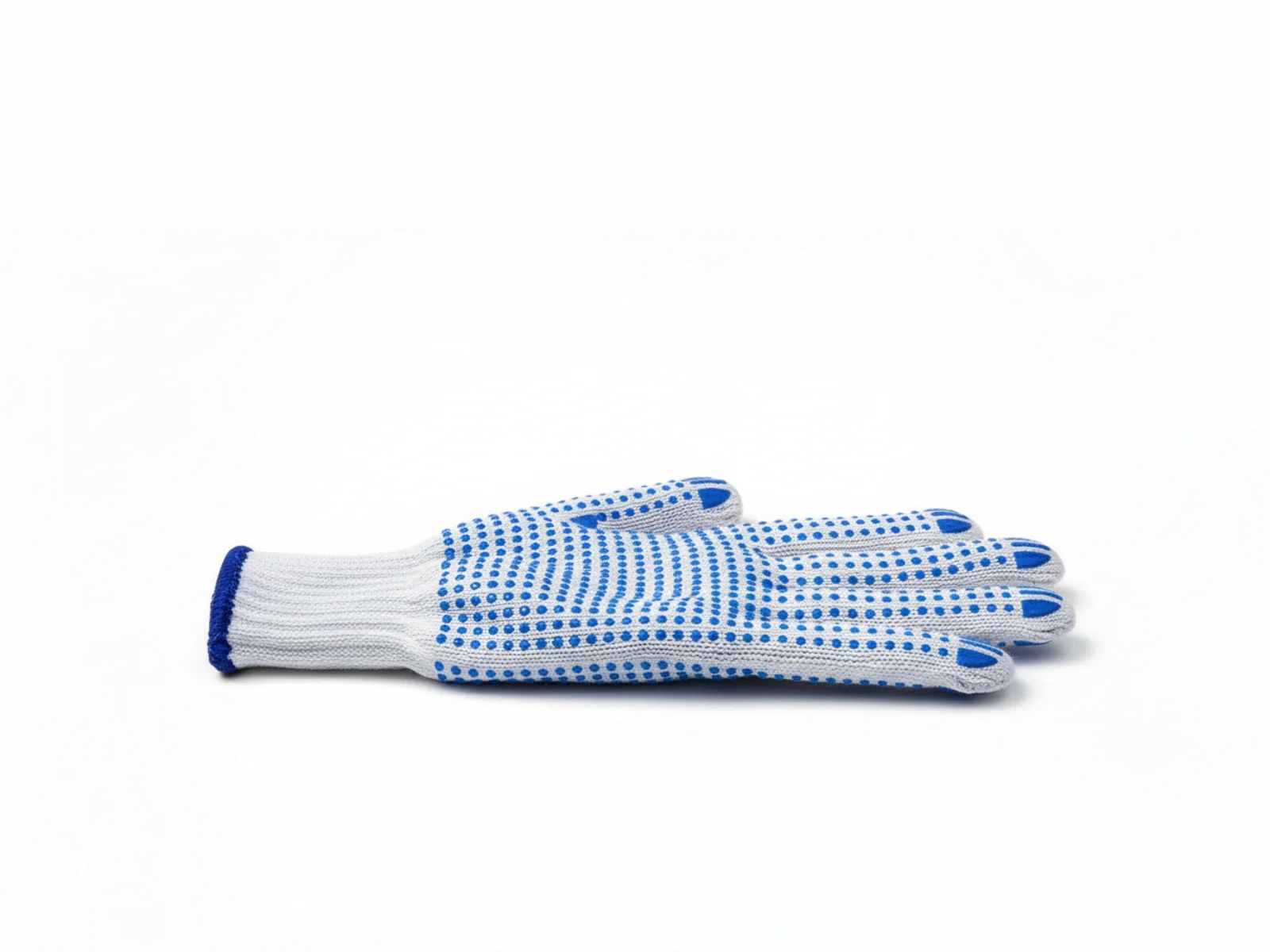 Polycotton Work Gloves with PVC Grip Dots – 12 Pairs Pack - Image 5
