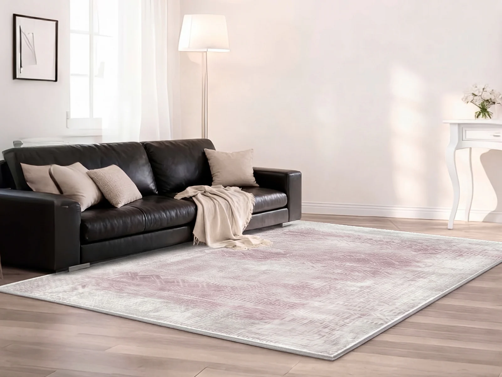 DS Printed Rug 200cm x 300cm - Maroon Brown - Image 3
