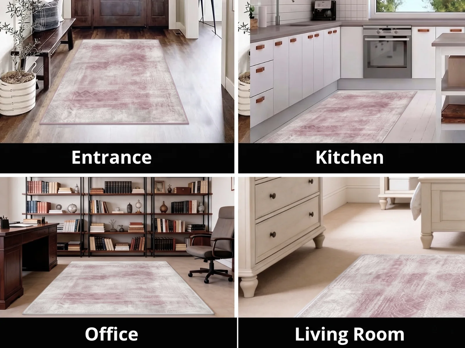DS Printed Rug 200cm x 300cm - Maroon Brown - Image 6