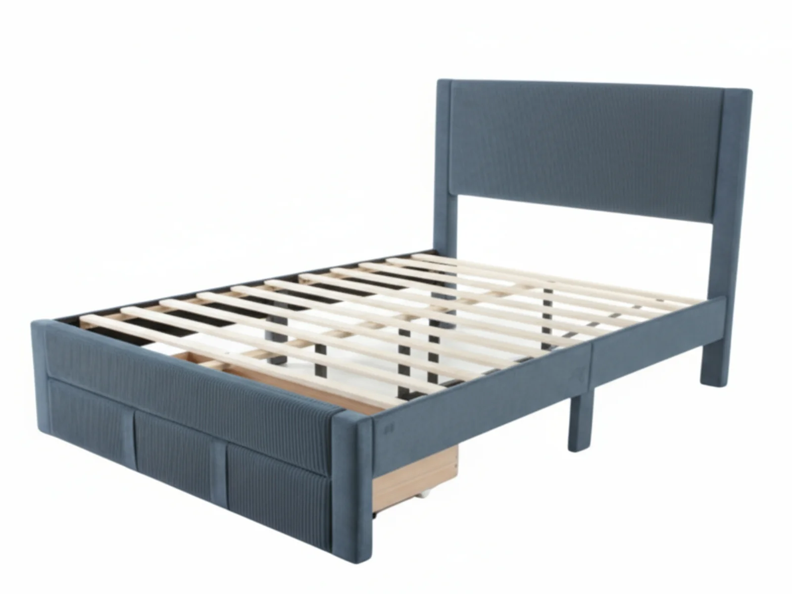 Rae Bed Frame With Drawer - Queen - Image 7