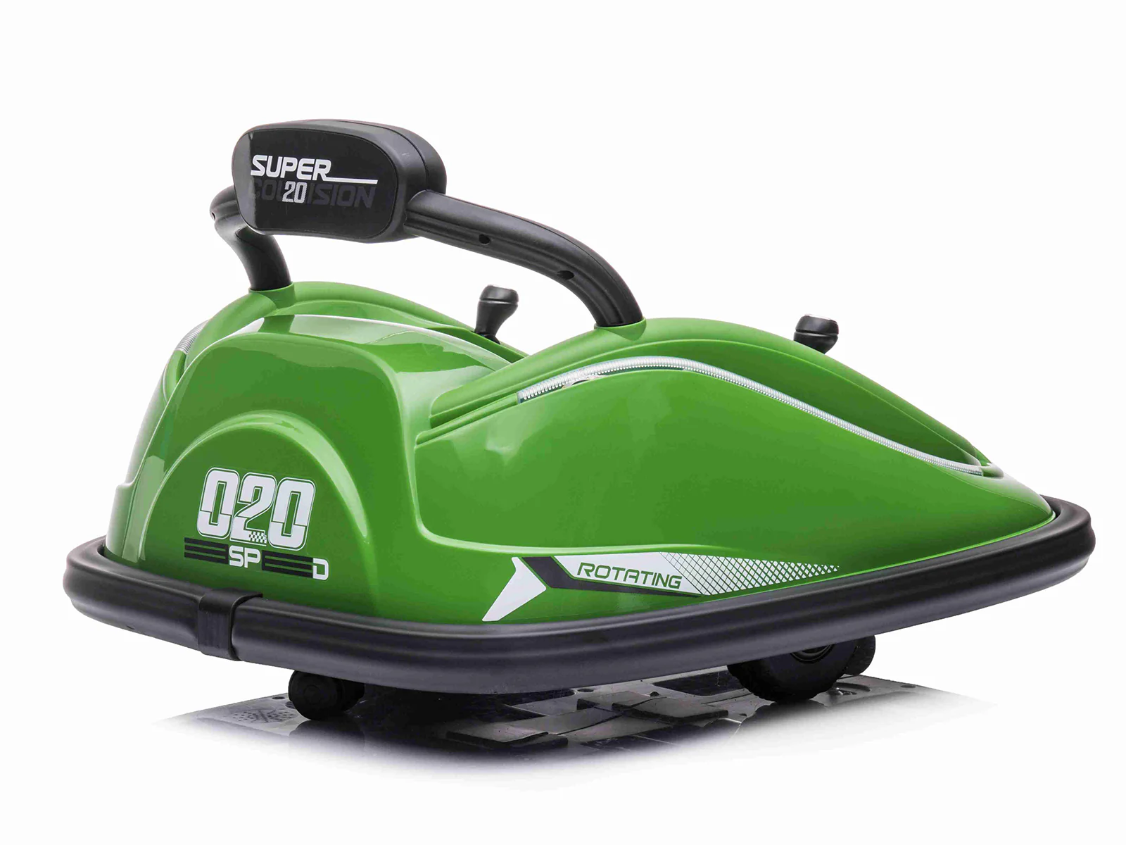 Kids Ride On Bumper Car - Green - Image 7
