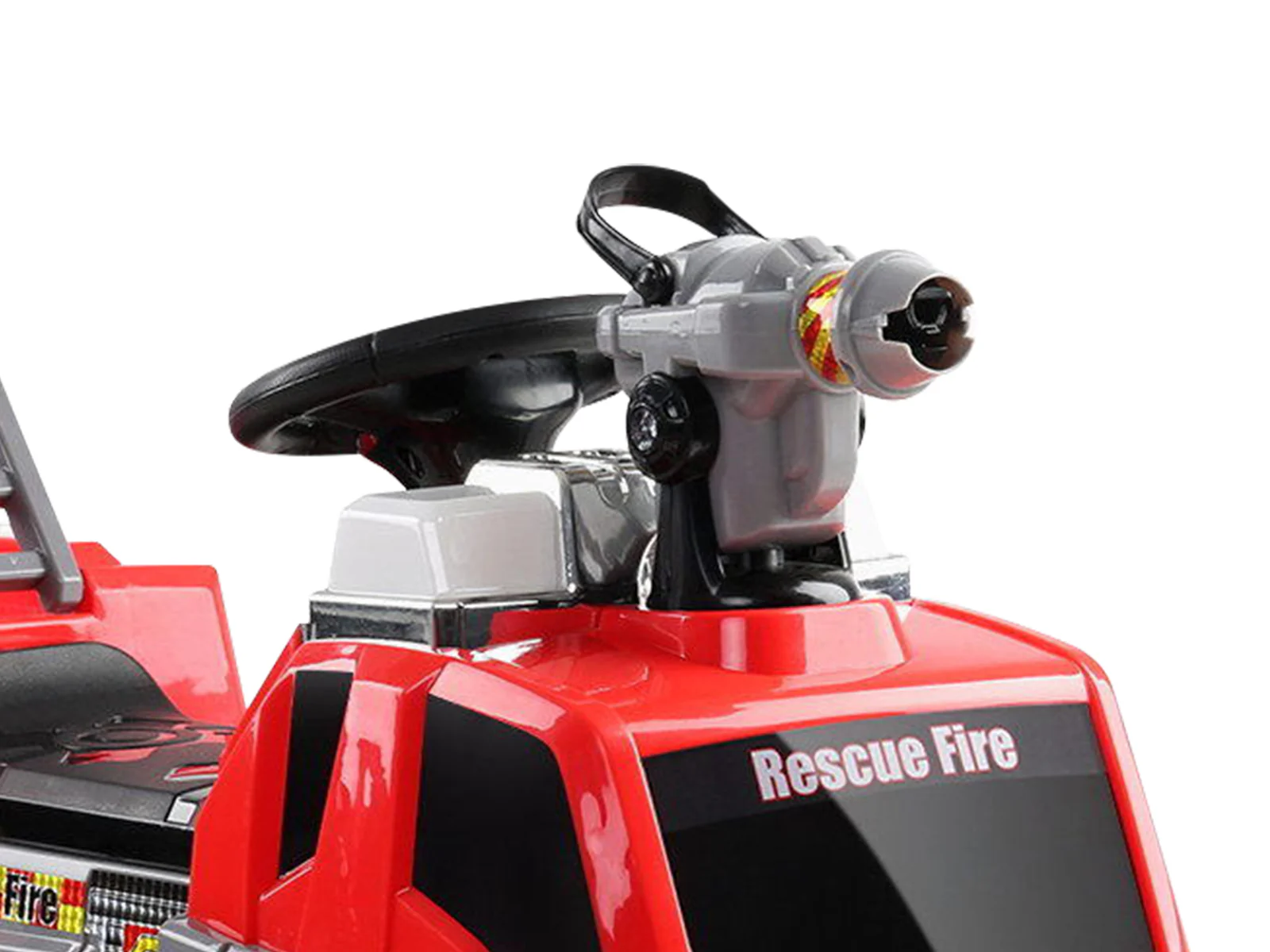 Kids Ride On Fire Truck With Water Gun - Red - Image 4